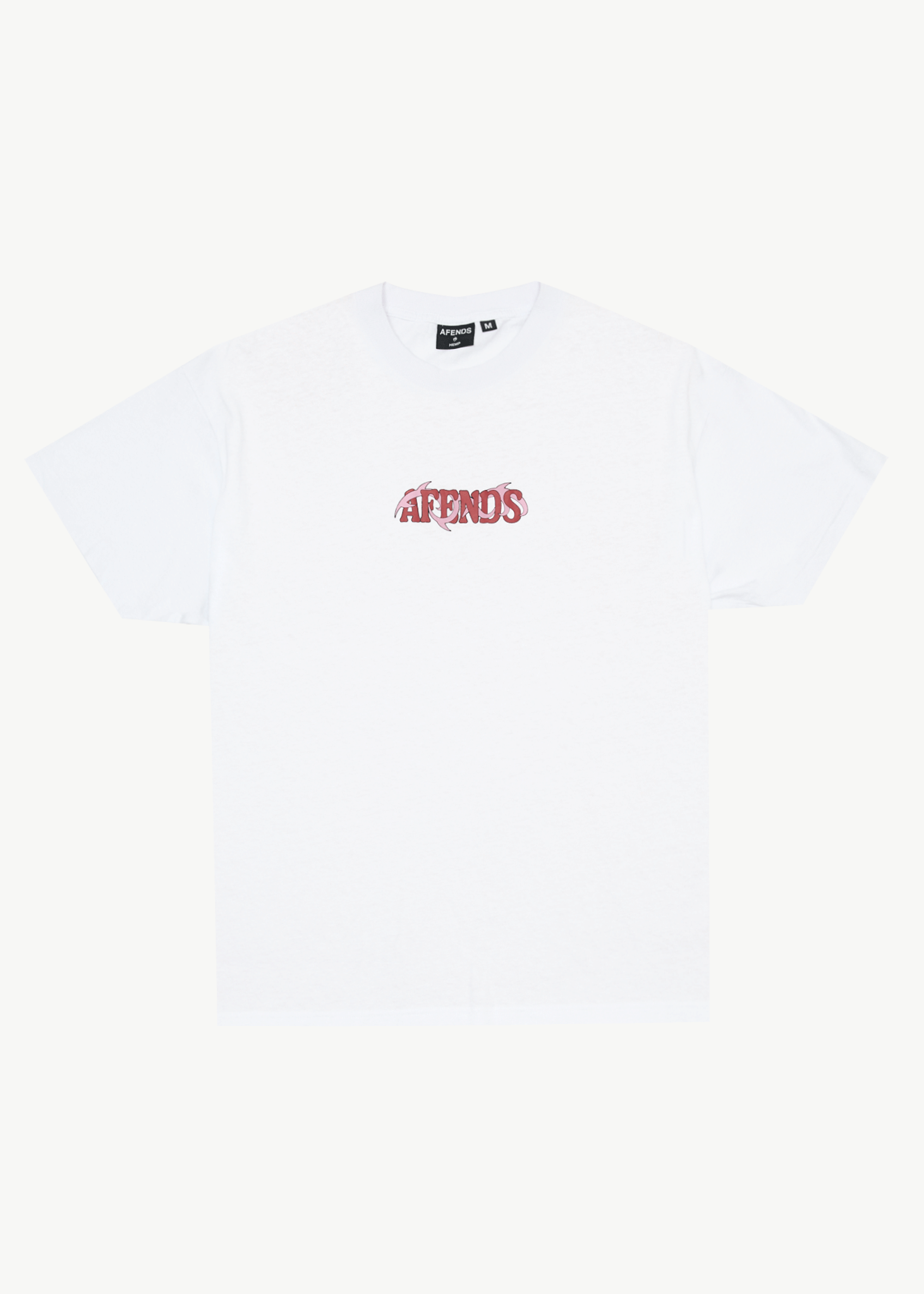 AFENDS Mens Waves - Boxy Tee - White