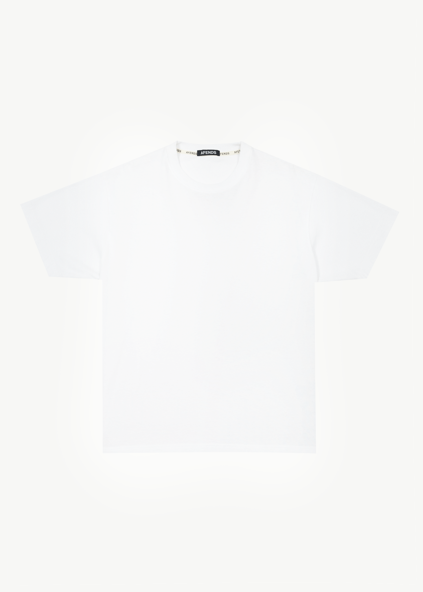 AFENDS Mens Genesis - Heavyweight Boxy Tee - White