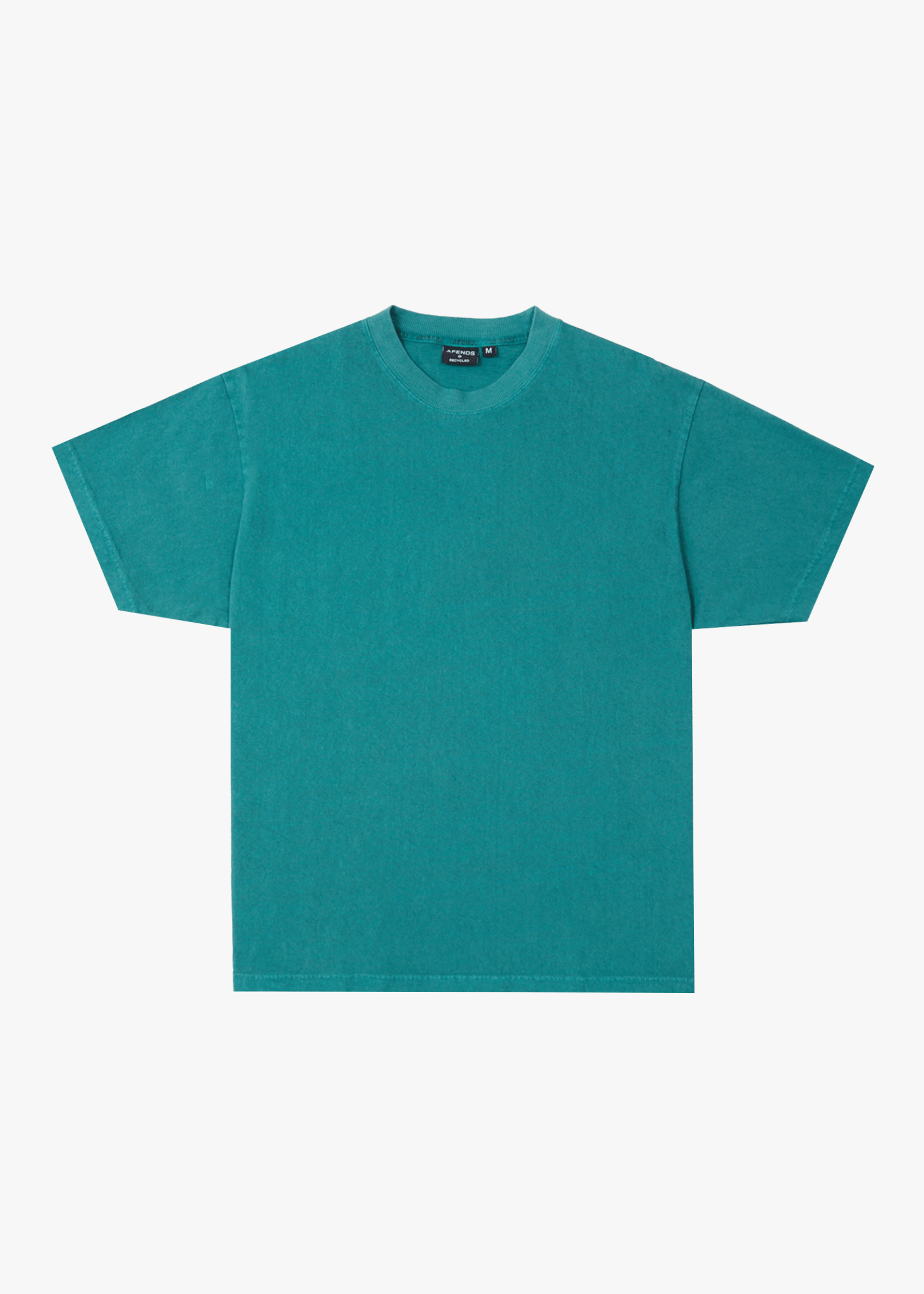 AFENDS Mens Genesis - Heavyweight Boxy Tee - Washed Pine