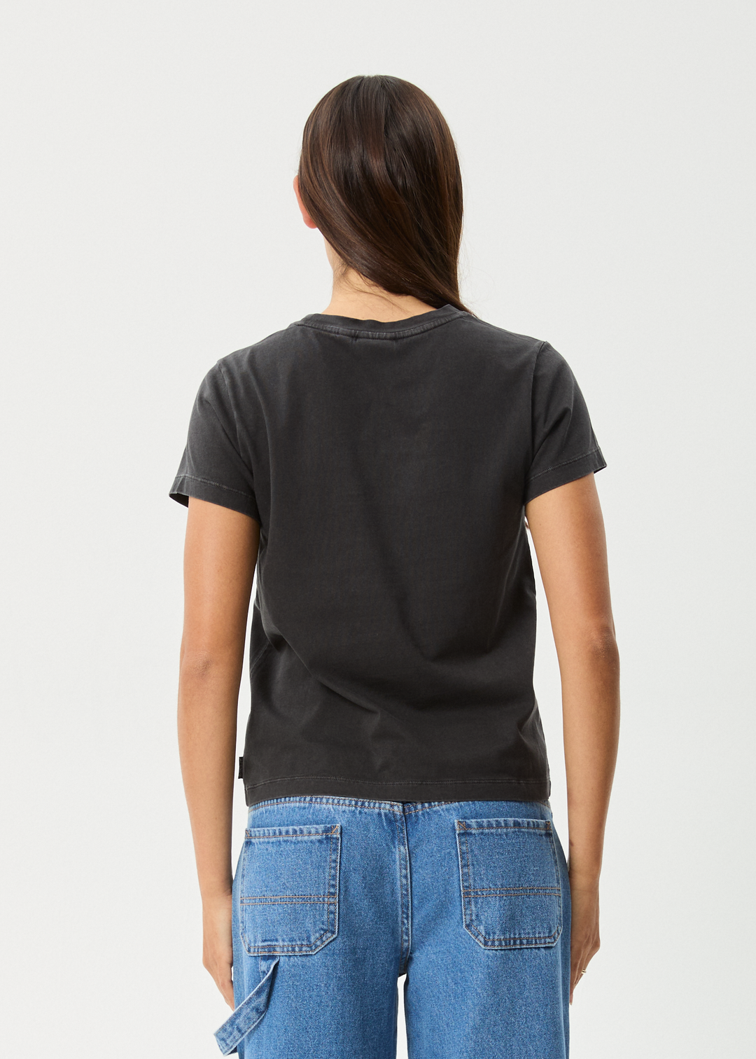 AFENDS Womens Apocalypso - Regular Fit Tee - Stone Black