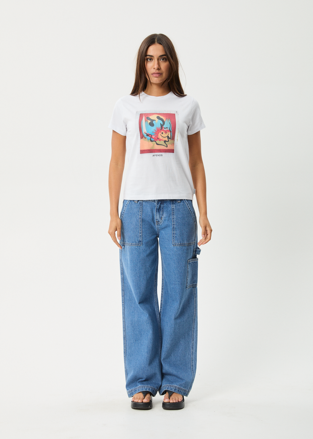 AFENDS Womens Apocalypso - Regular Fit Tee - White