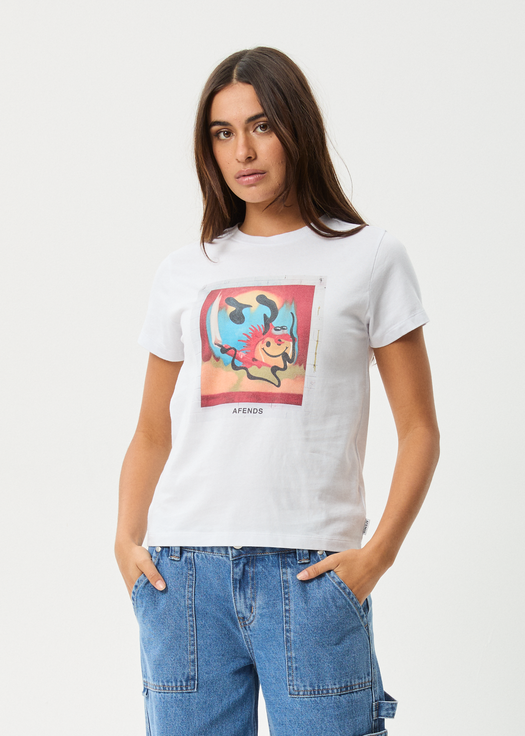 AFENDS Womens Apocalypso - Regular Fit Tee - White