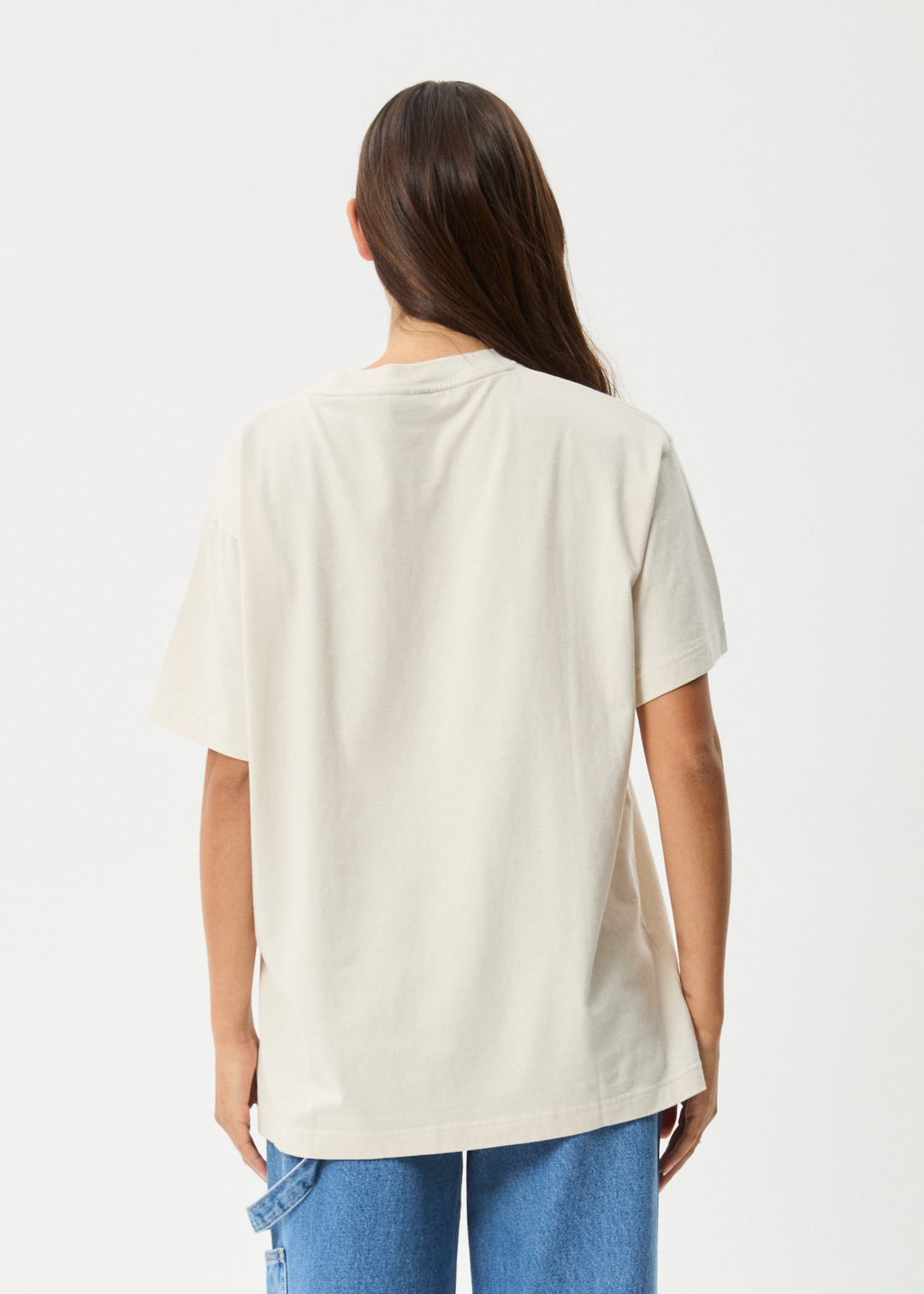 AFENDS Womens Tranquil - Oversized Tee - Moonbeam