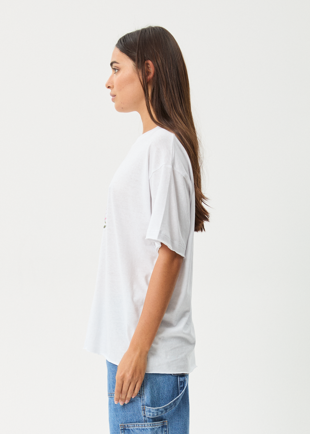 AFENDS Womens Butterfluer - Oversized Tee - White