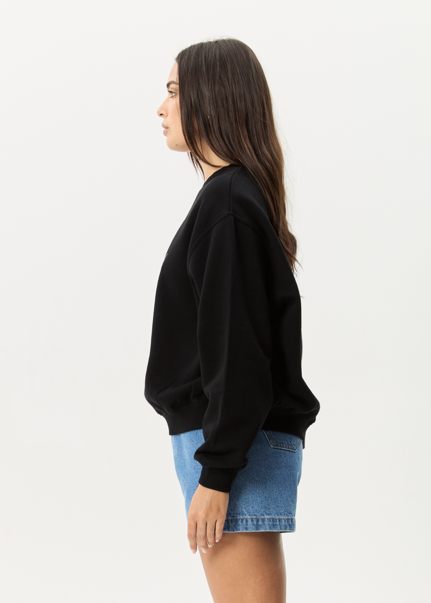 AFENDS Womens Pixie - Crew Neck Jumper - Black