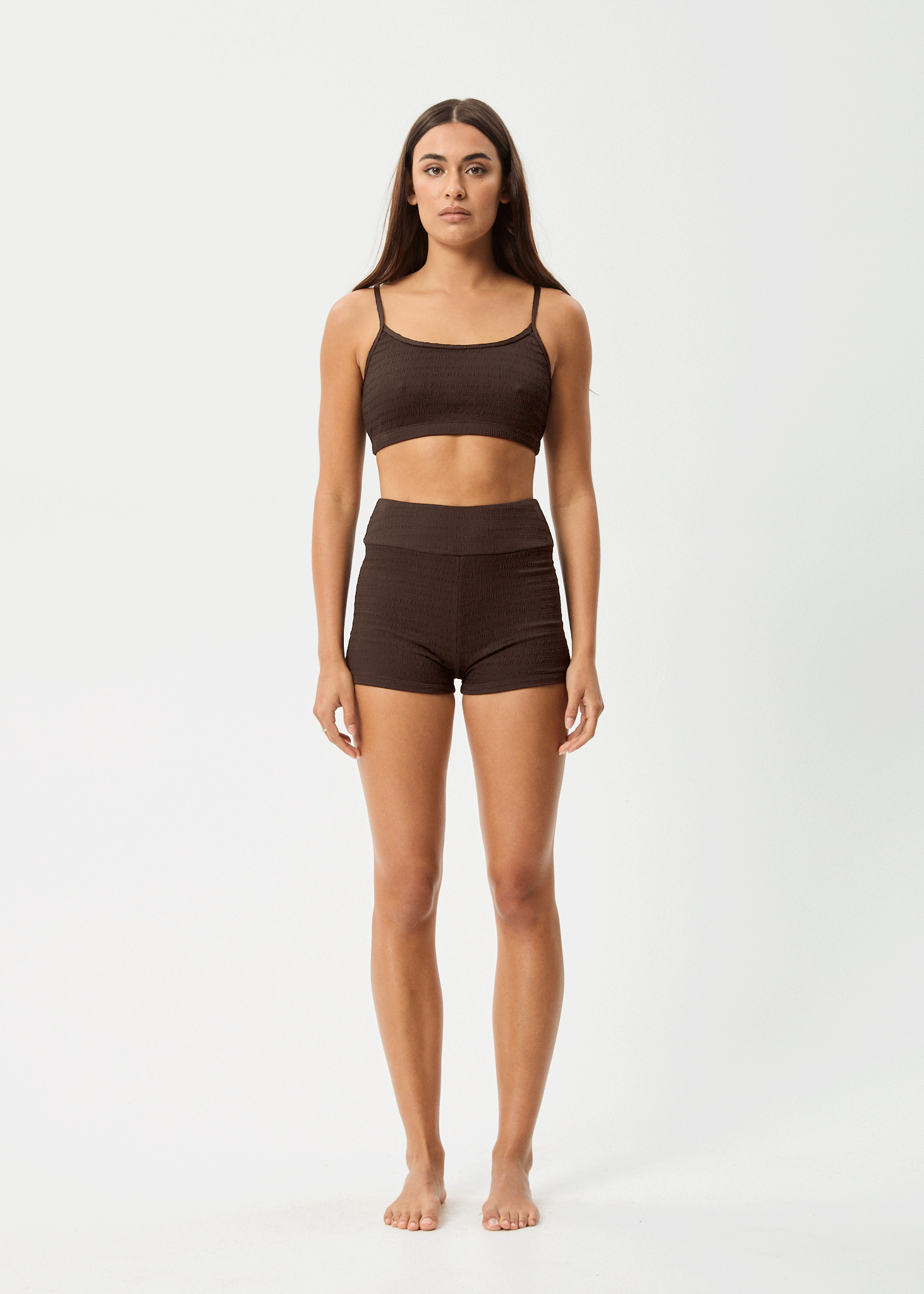 AFENDS Womens Cleo - Bikini Top - Coffee