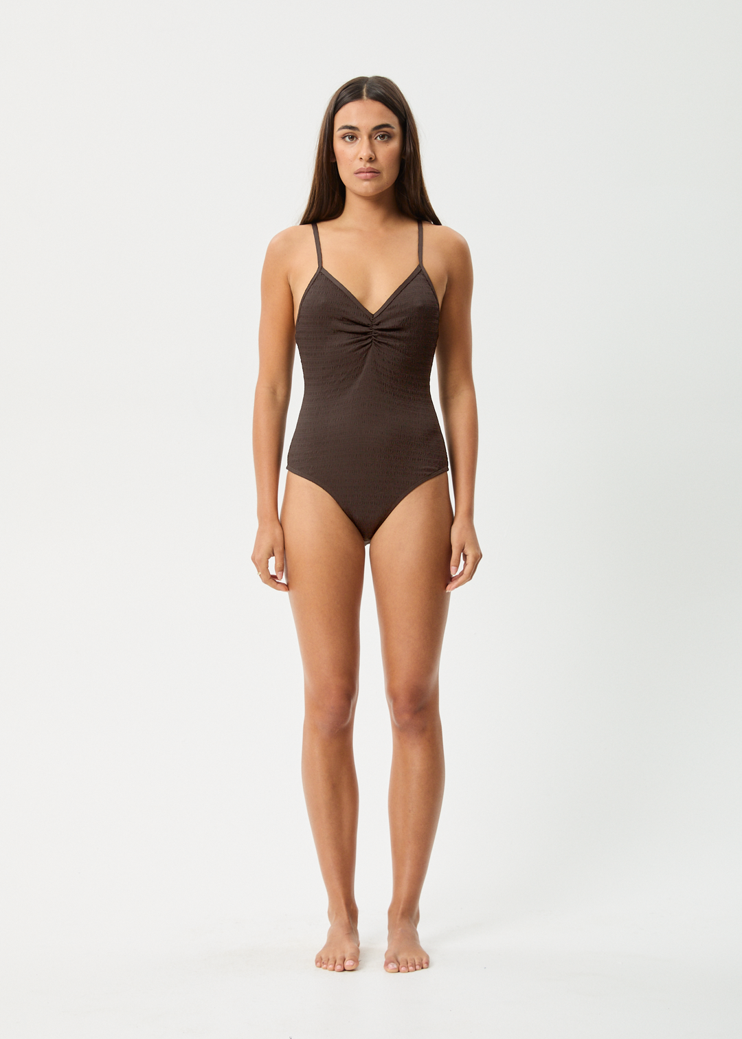 AFENDS Womens Cleo - One Piece - Coffee