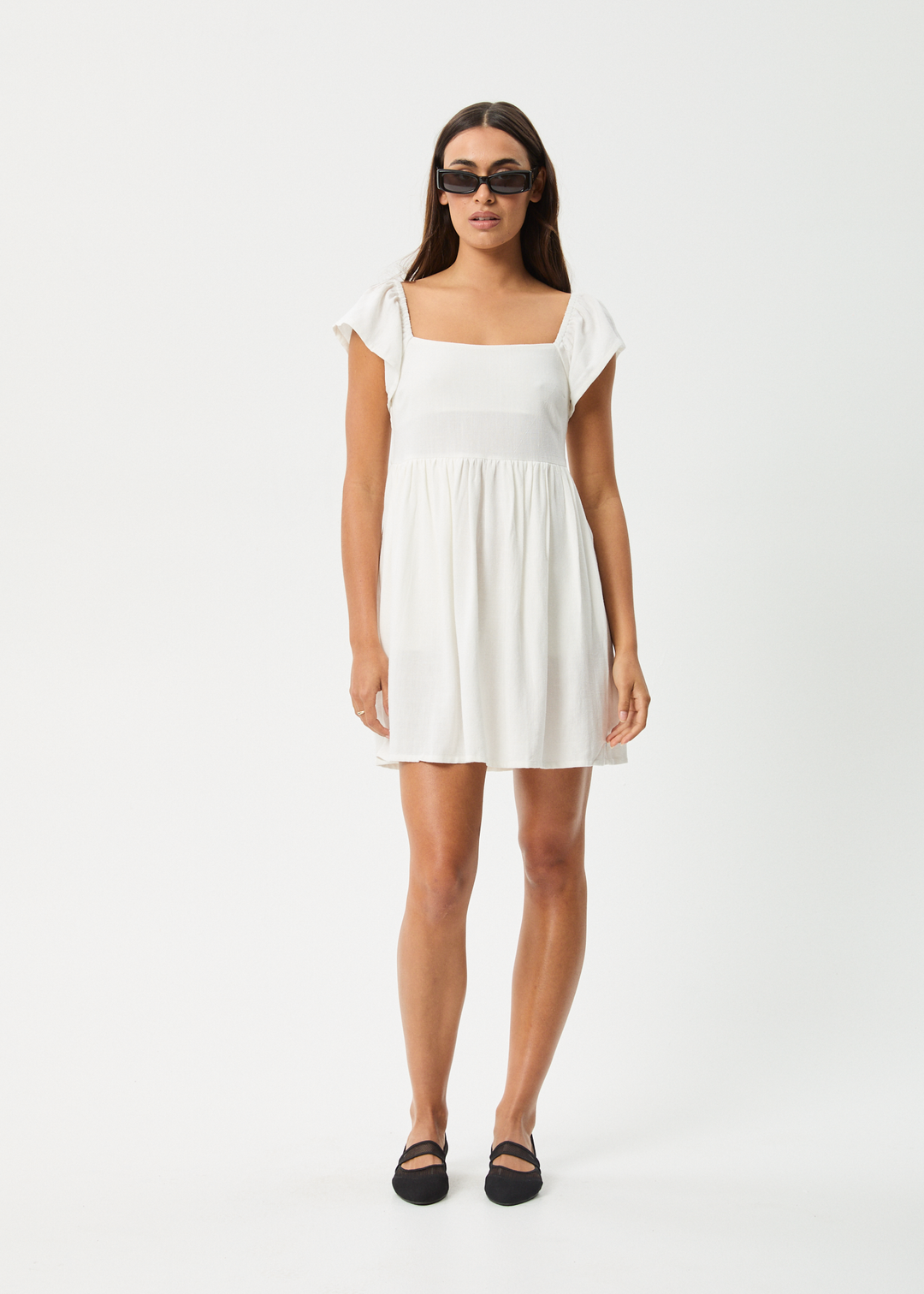 AFENDS Womens Twila - Mini Dress - White