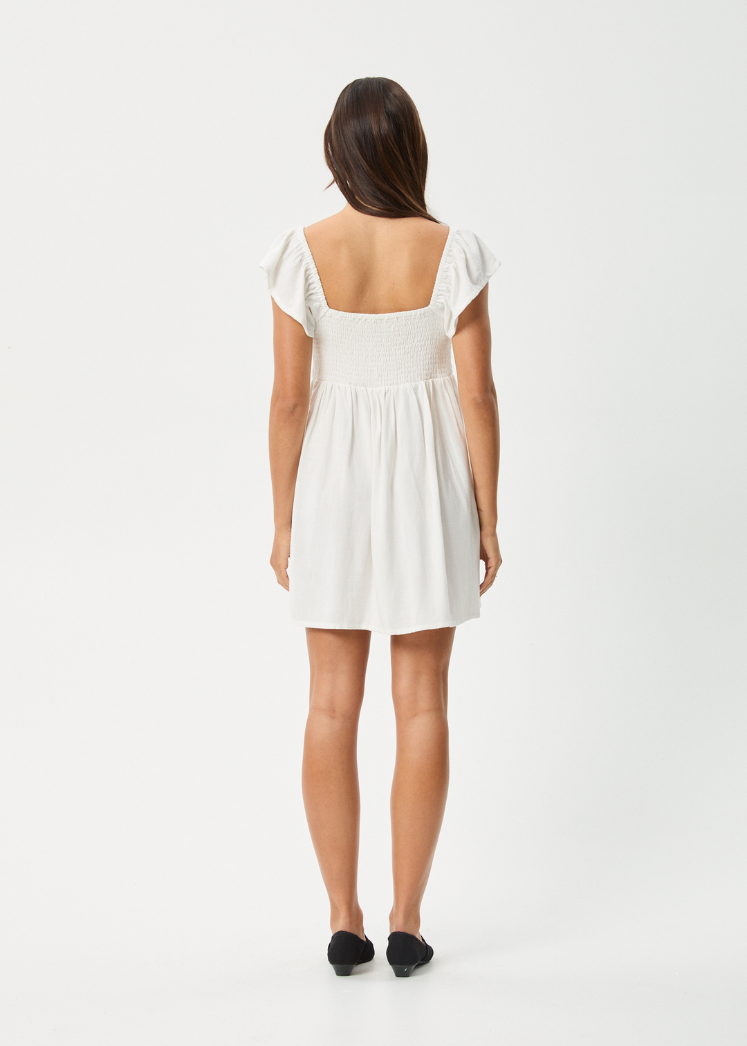 AFENDS Womens Twila - Mini Dress - White