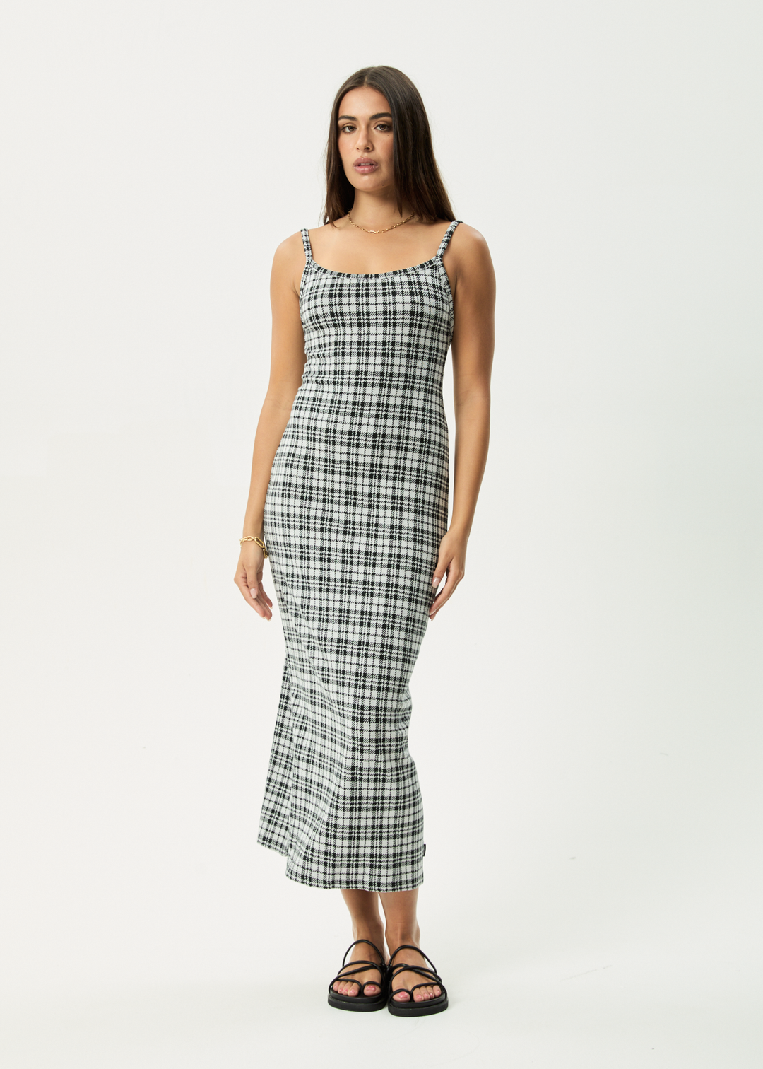 AFENDS Womens Blair - Maxi Dress - Black / White