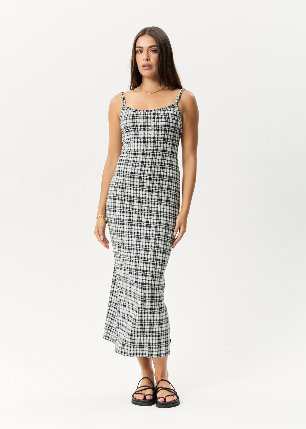 AFENDS Womens Blair - Maxi Dress - Black / White