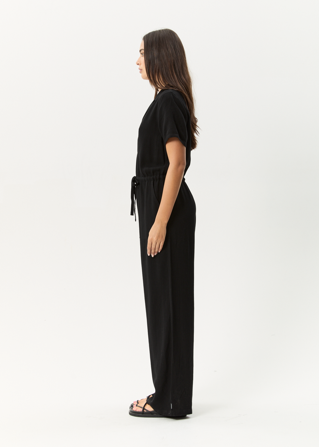 AFENDS Womens Mason Relaxed - Jumpsuit - Black