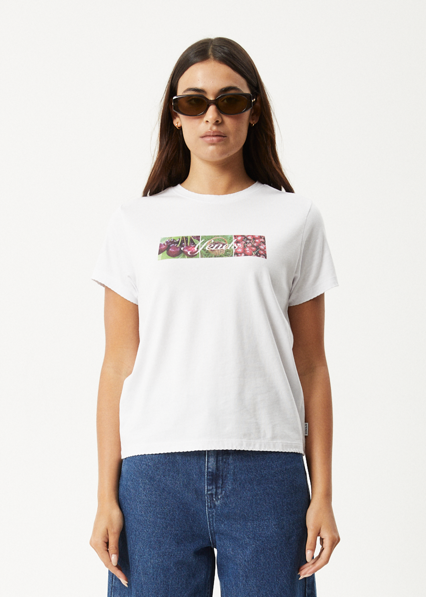 AFENDS Womens On Top - Regular Tee - White