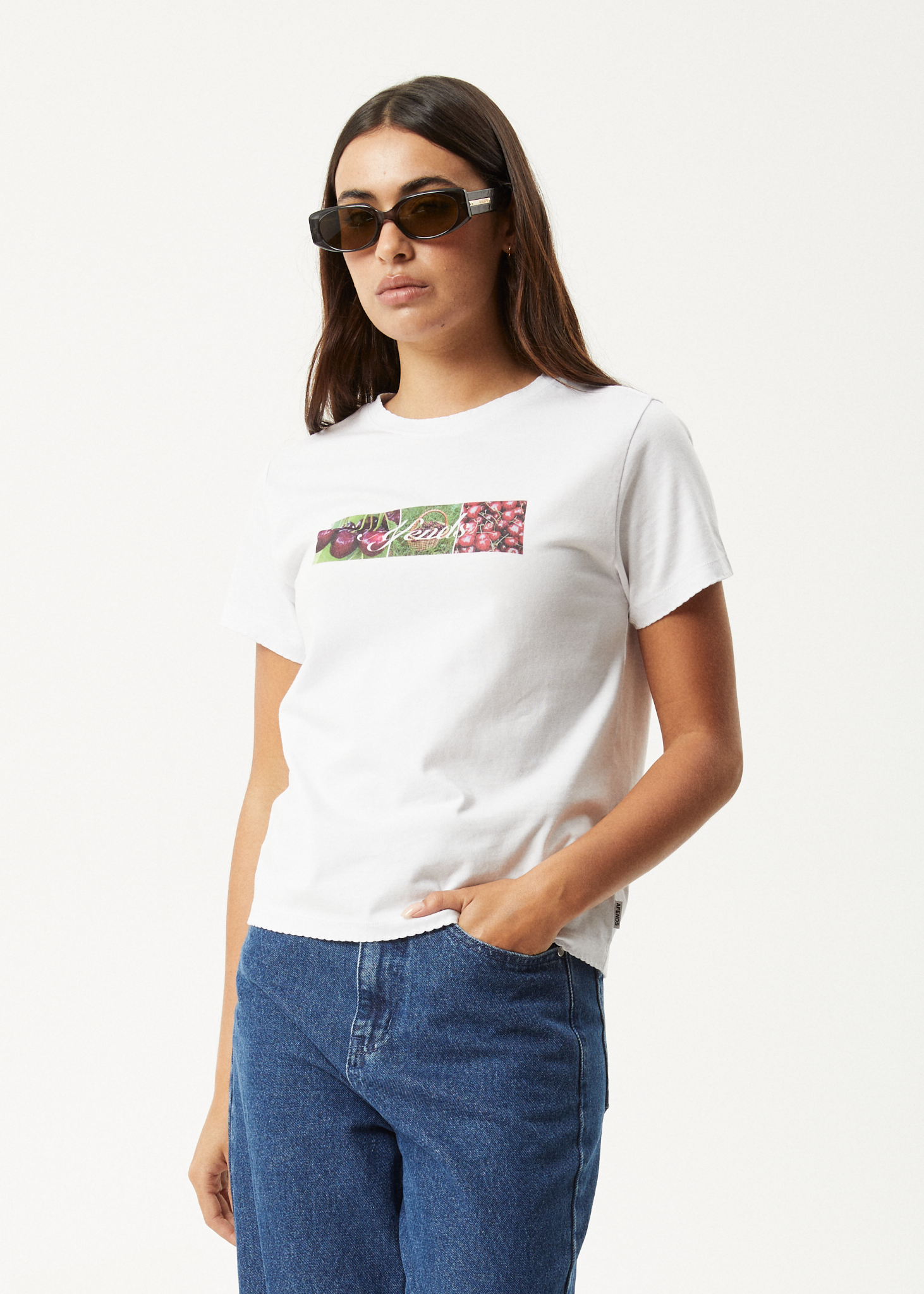 AFENDS Womens On Top - Regular Tee - White