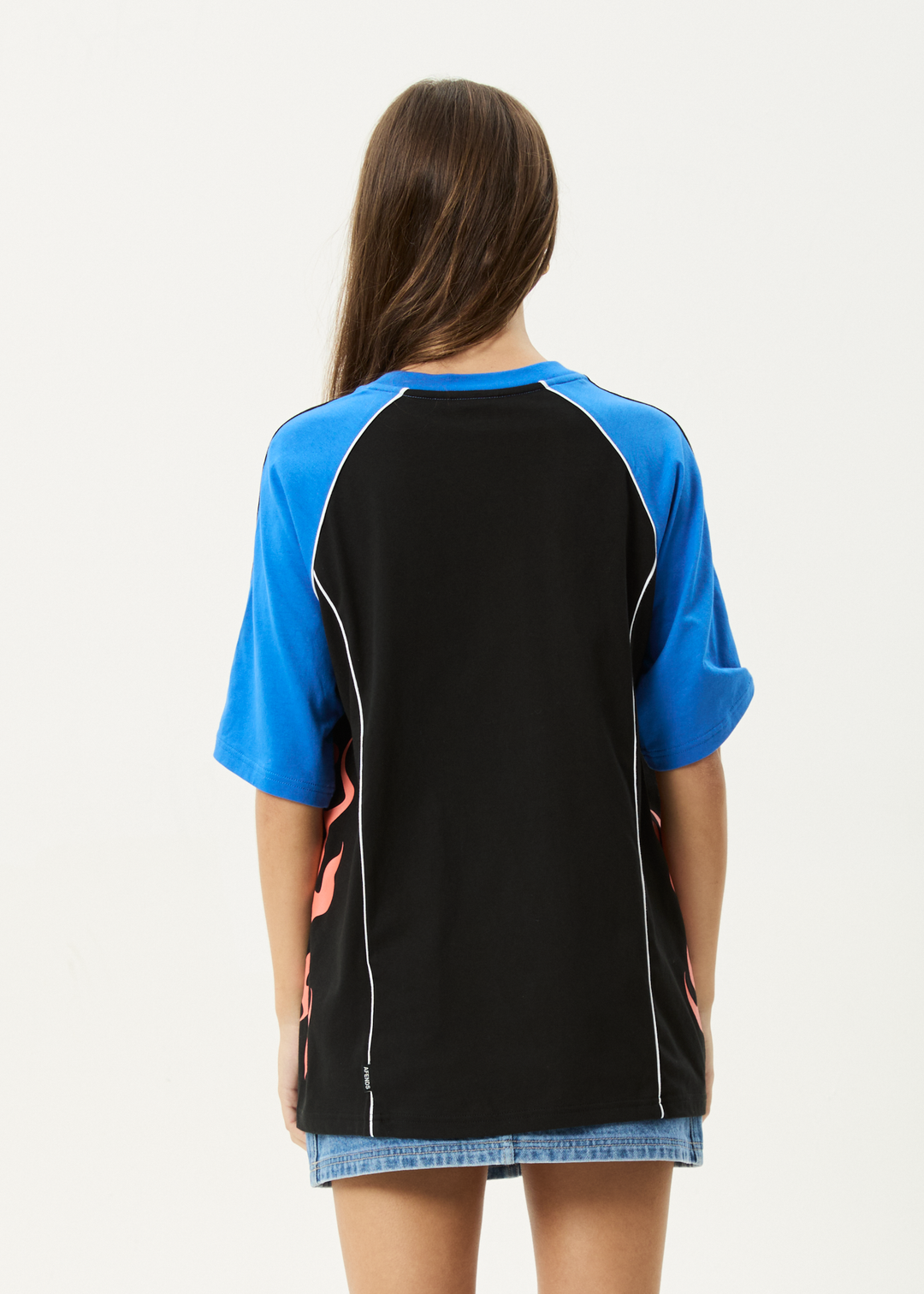 AFENDS Womens Fire Play - Oversized Tee - Black