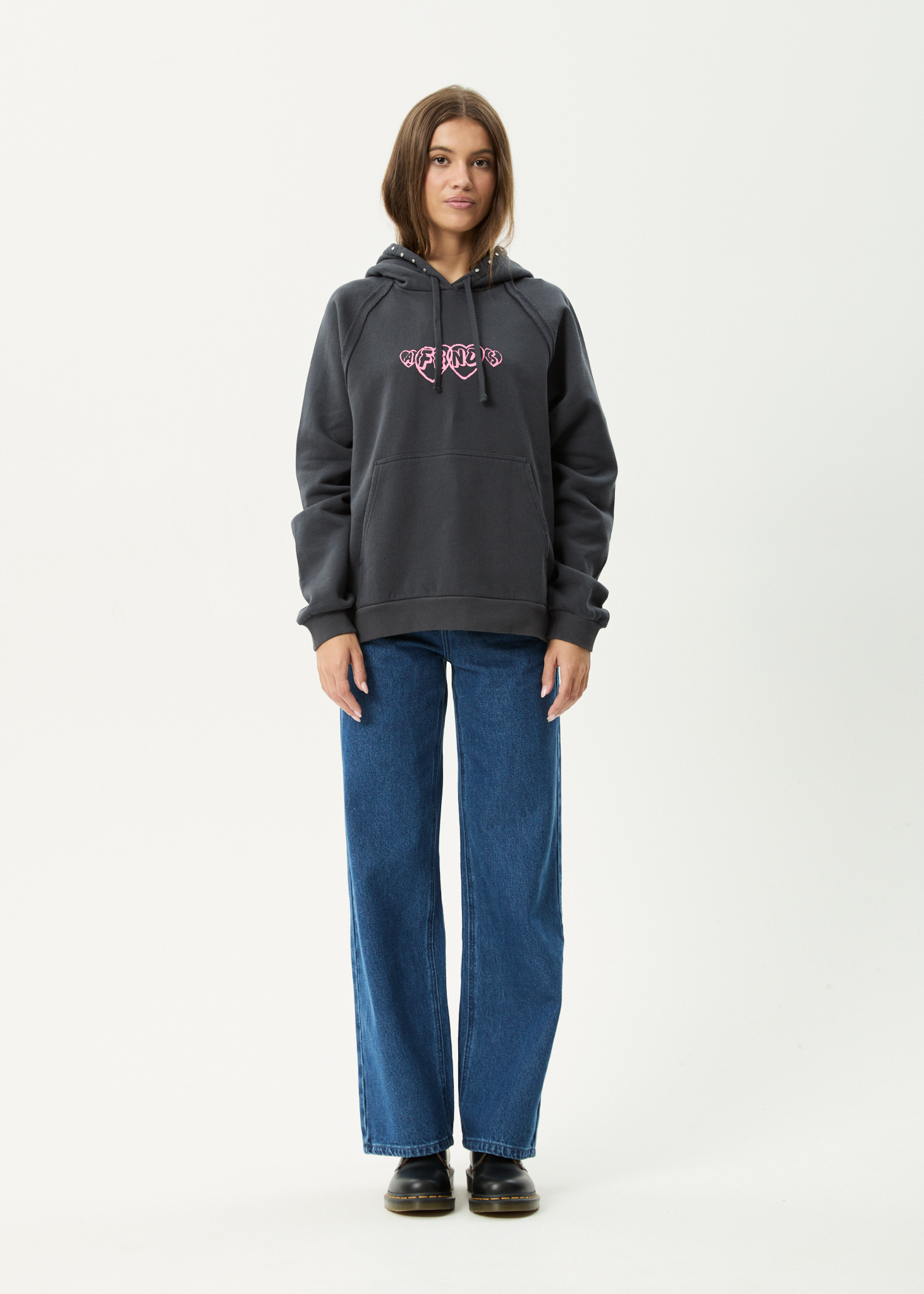 AFENDS Womens Hardware - Hoodie - Charcoal