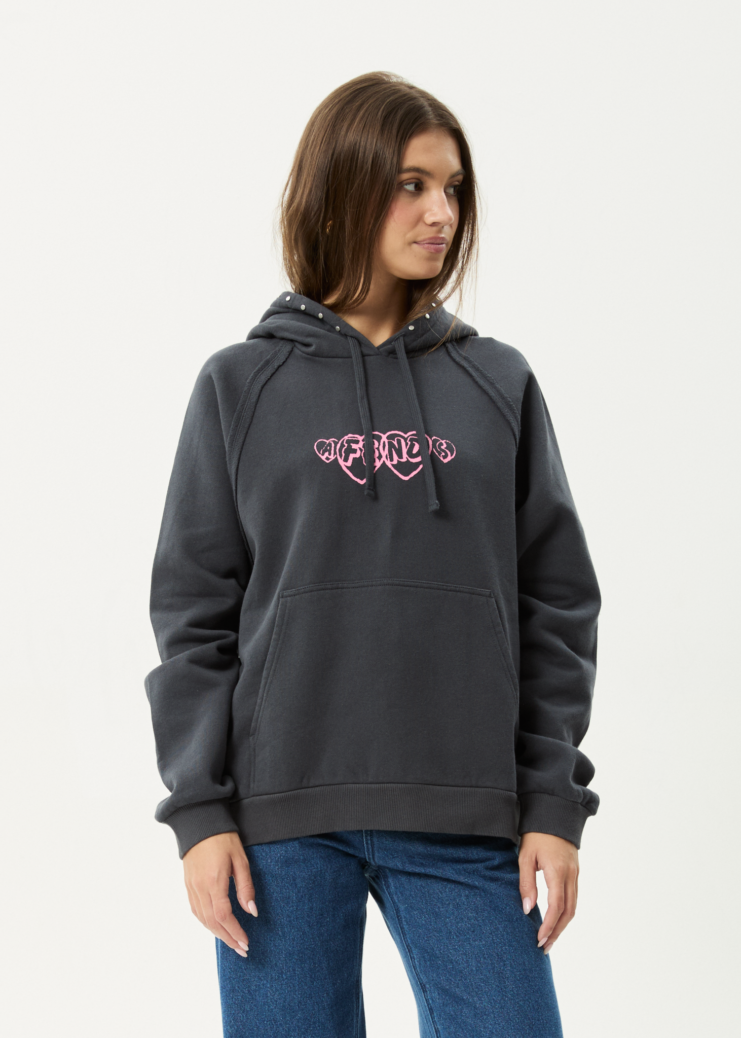 AFENDS Womens Hardware - Hoodie - Charcoal