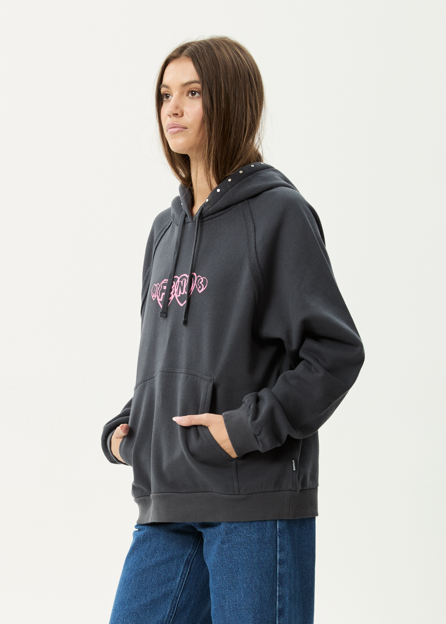 AFENDS Womens Hardware - Hoodie - Charcoal