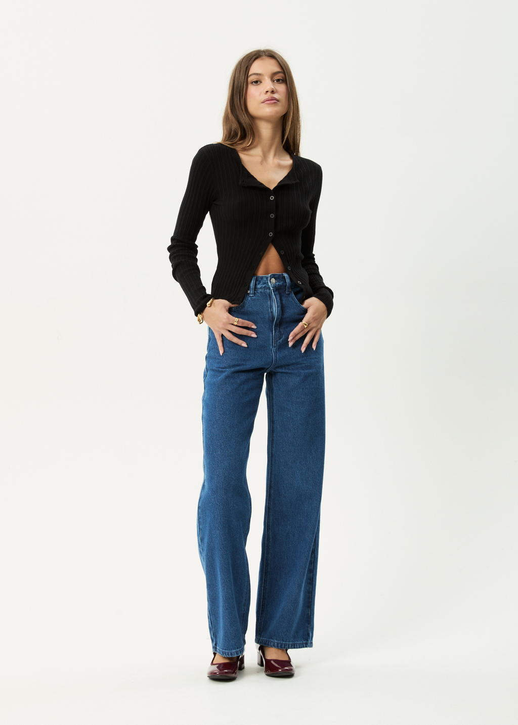 AFENDS Womens Bronte - Knit Cardigan - Black