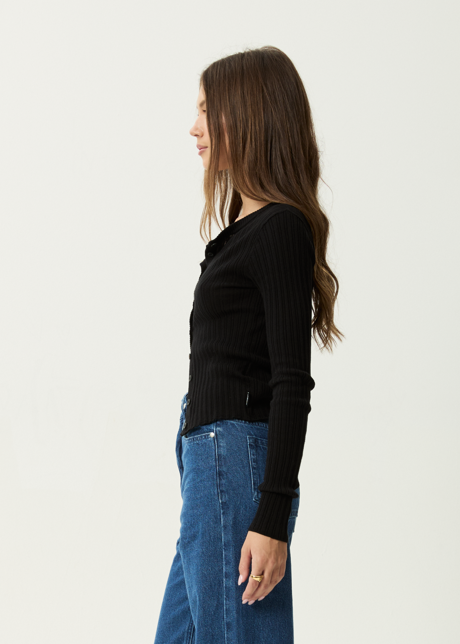 AFENDS Womens Bronte - Knit Cardigan - Black
