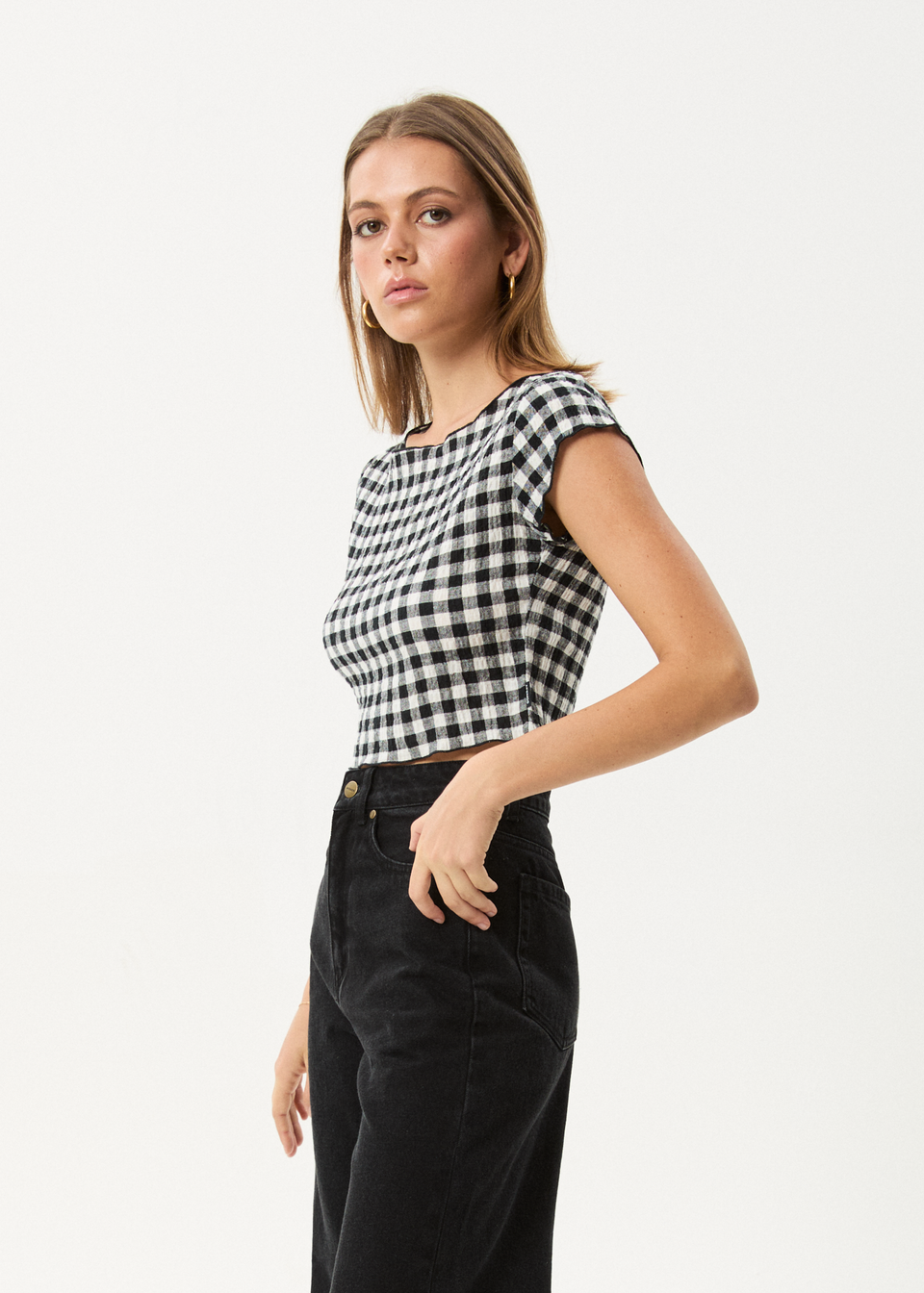 AFENDS Seersucker Top
