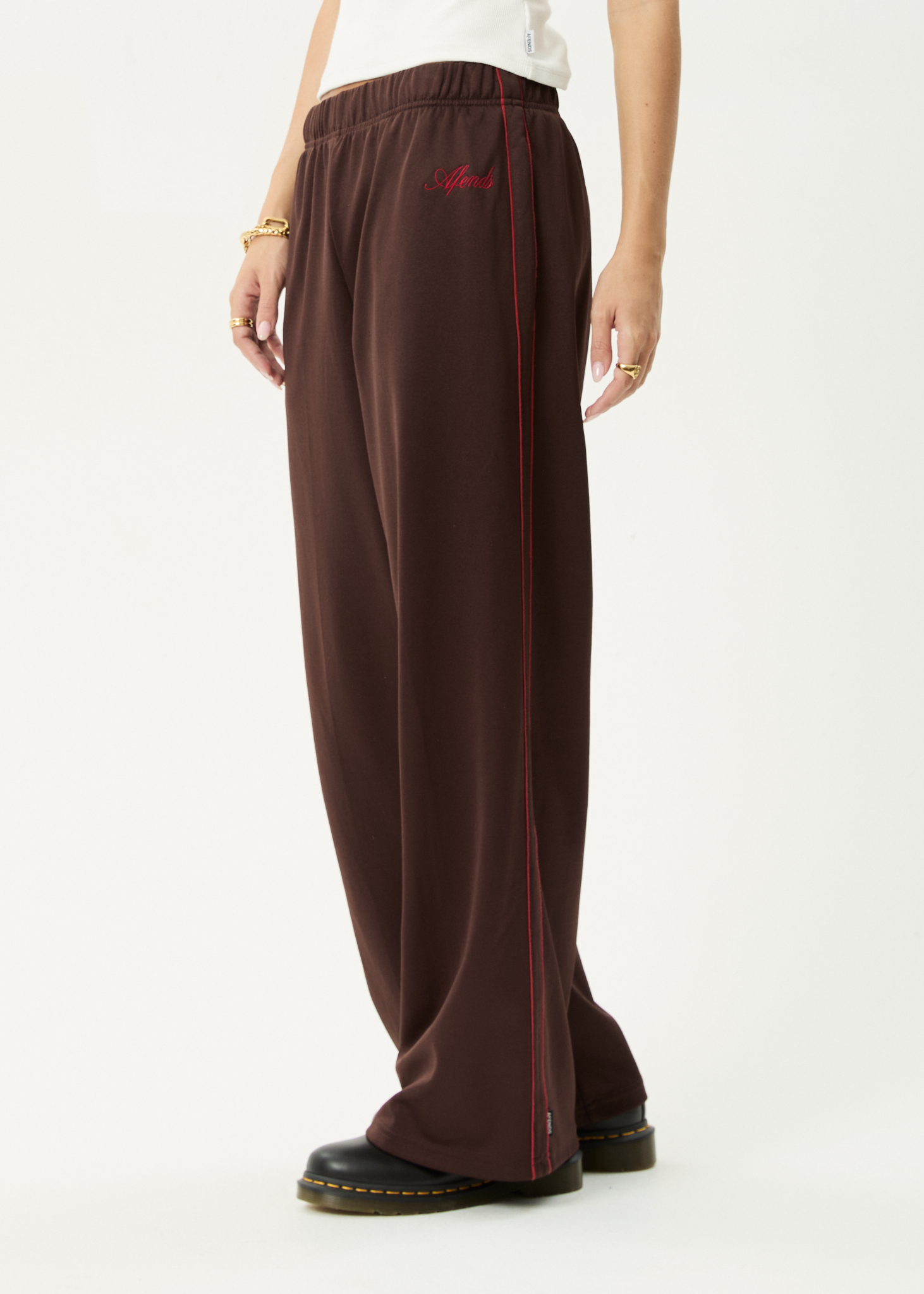 AFENDS Womens Avenue - Track Pant - Coffee