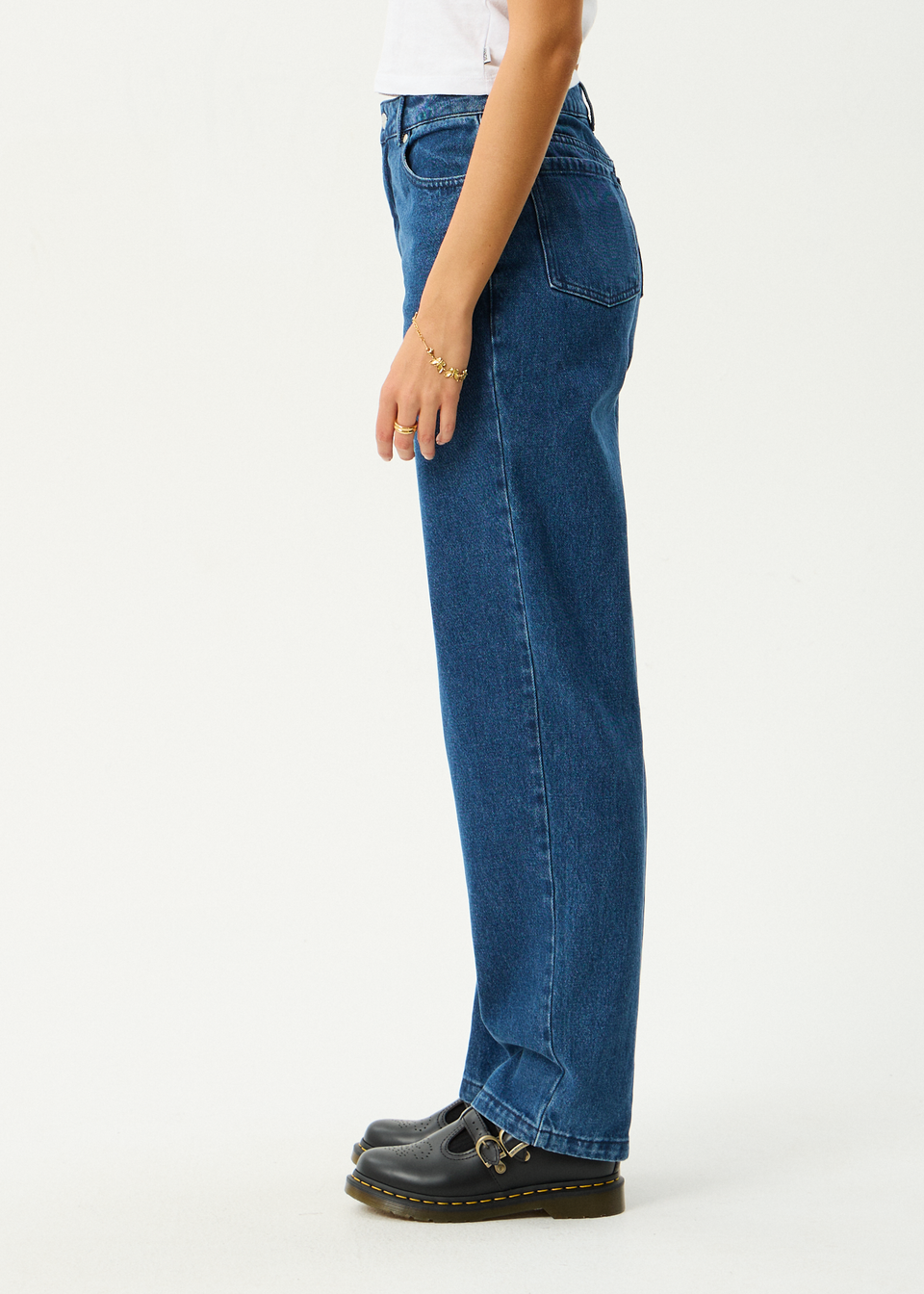 AFENDS Womens Cassidy - Bootcut Jean - Authentic Blue