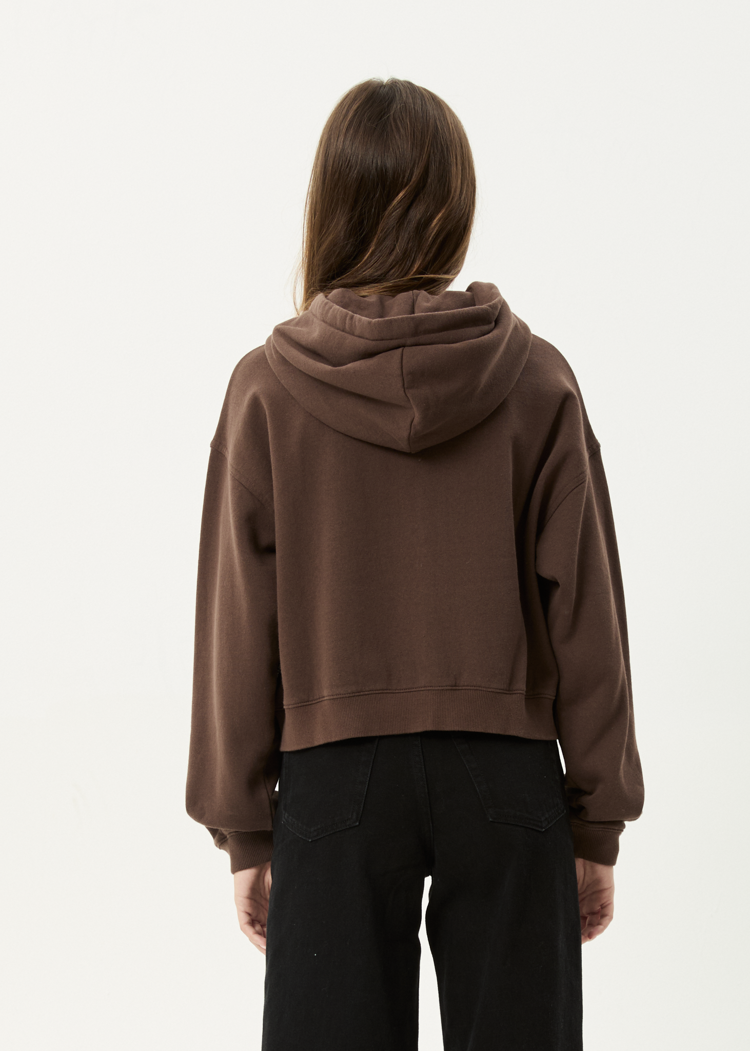 AFENDS Womens Kourt - Zip Hood - Coffee