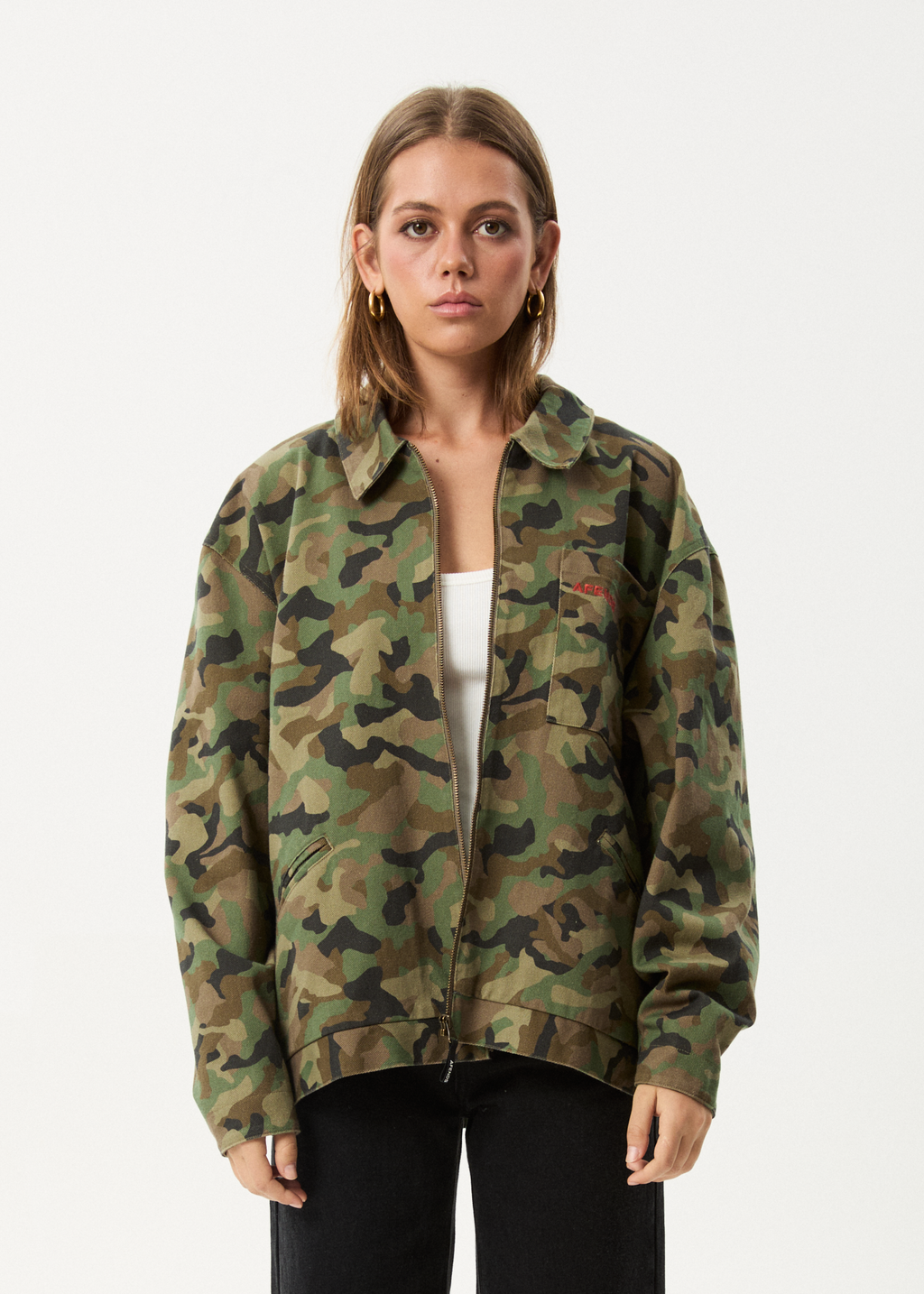 AFENDS Mens Hidden Oracle - Workwear Jacket - Hidden