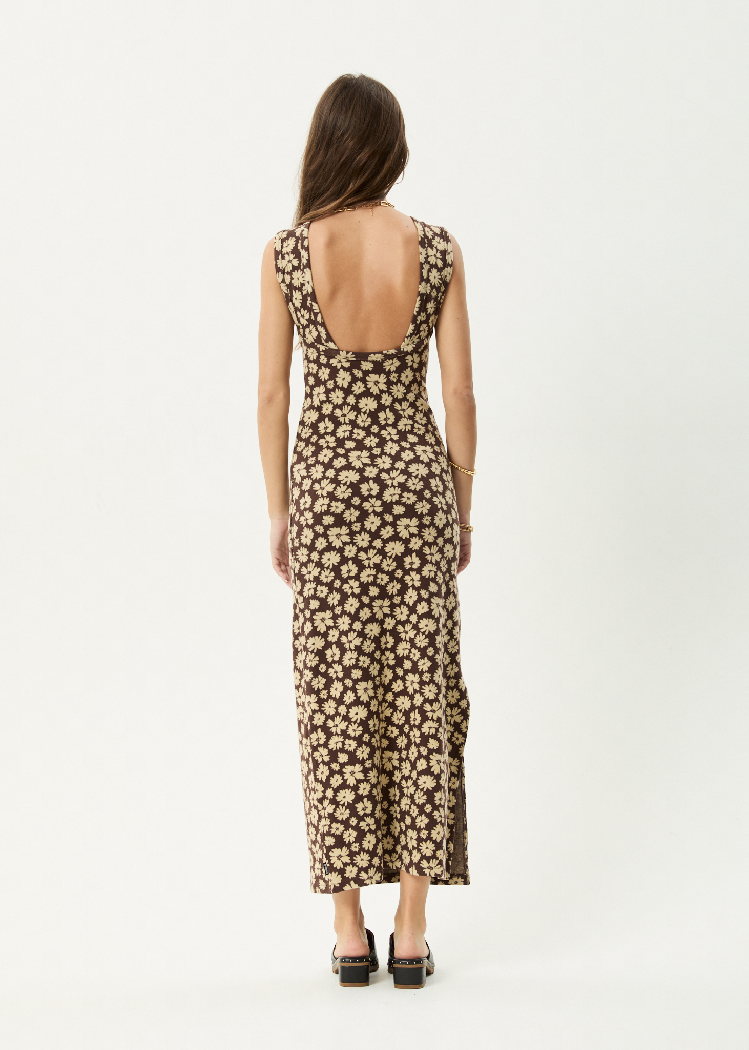 AFENDS Womens Astoria - Maxi Dress - Coffee