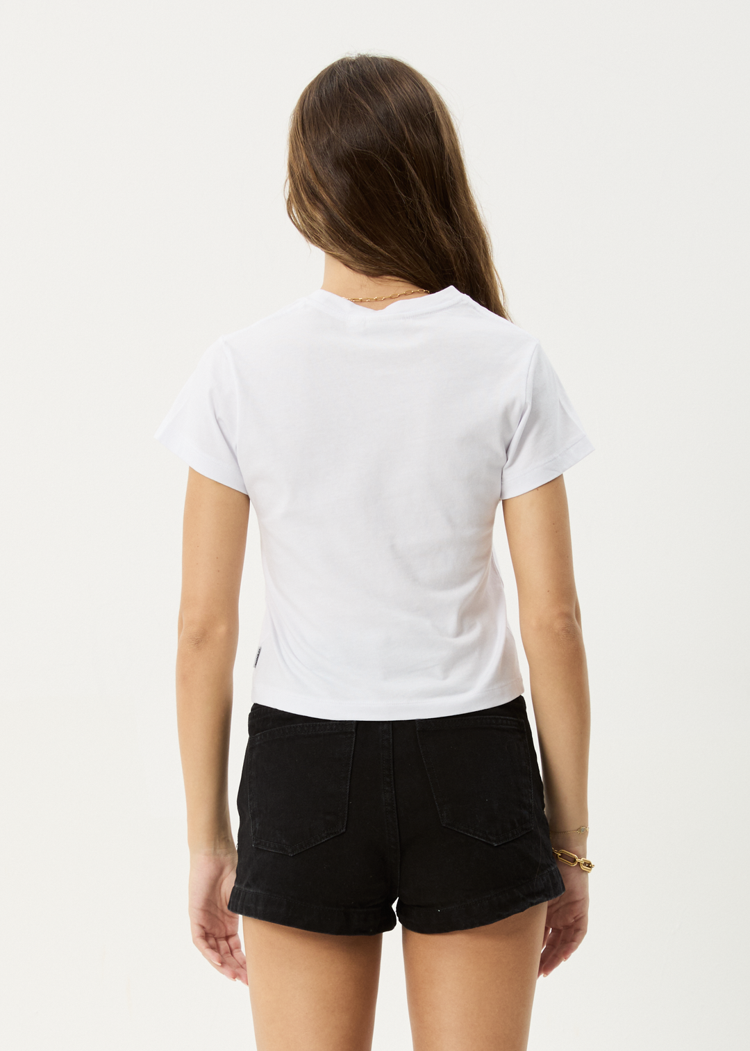 AFENDS Womens Dark Heaven - Baby Tee - White