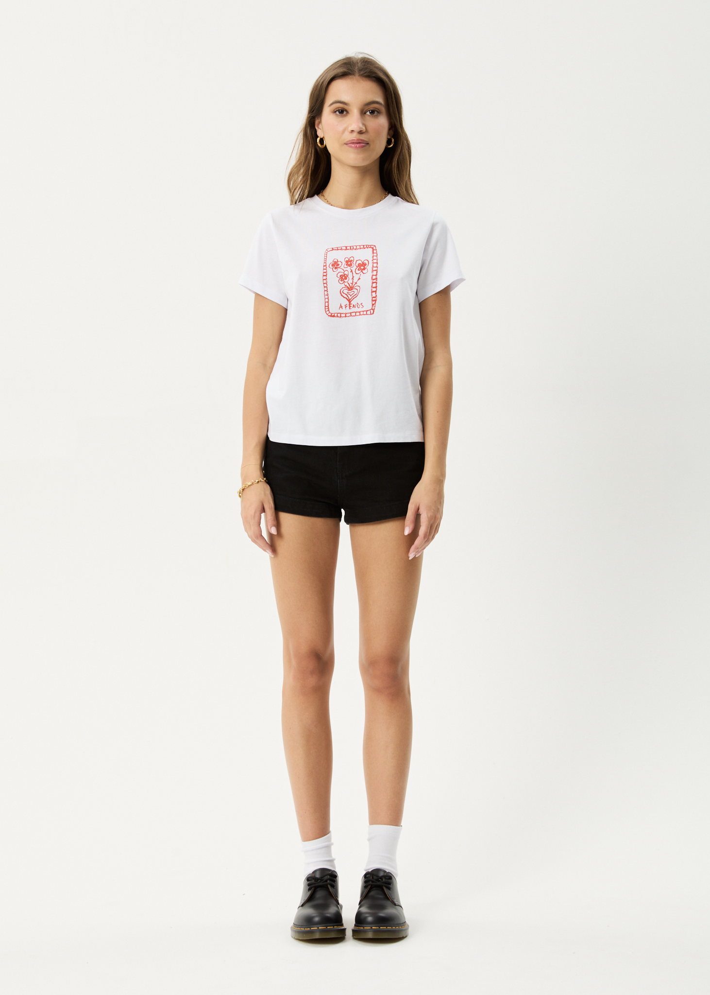 AFENDS Womens Maisie - Regular Tee - White