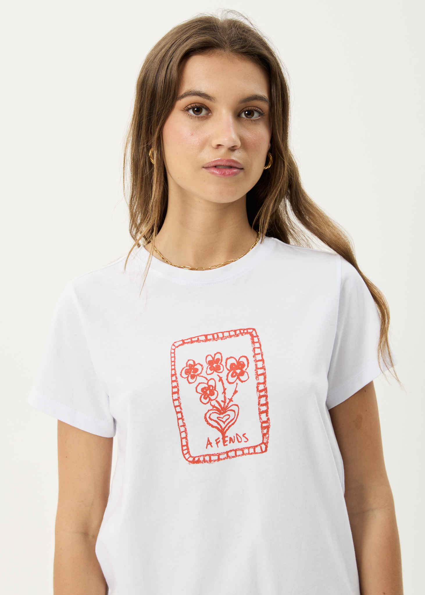 AFENDS Womens Maisie - Regular Tee - White