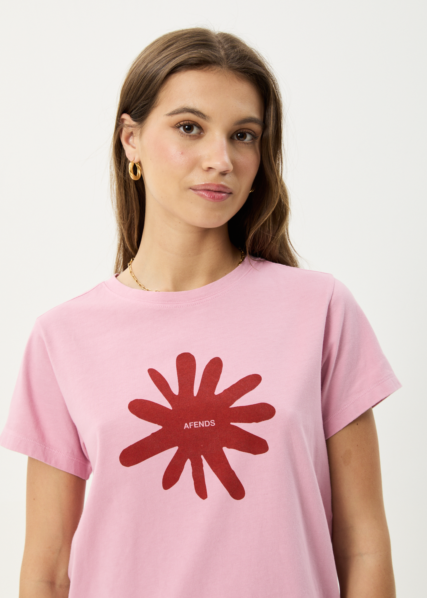 AFENDS Womens Nessa - Regular Tee - Marrakesh