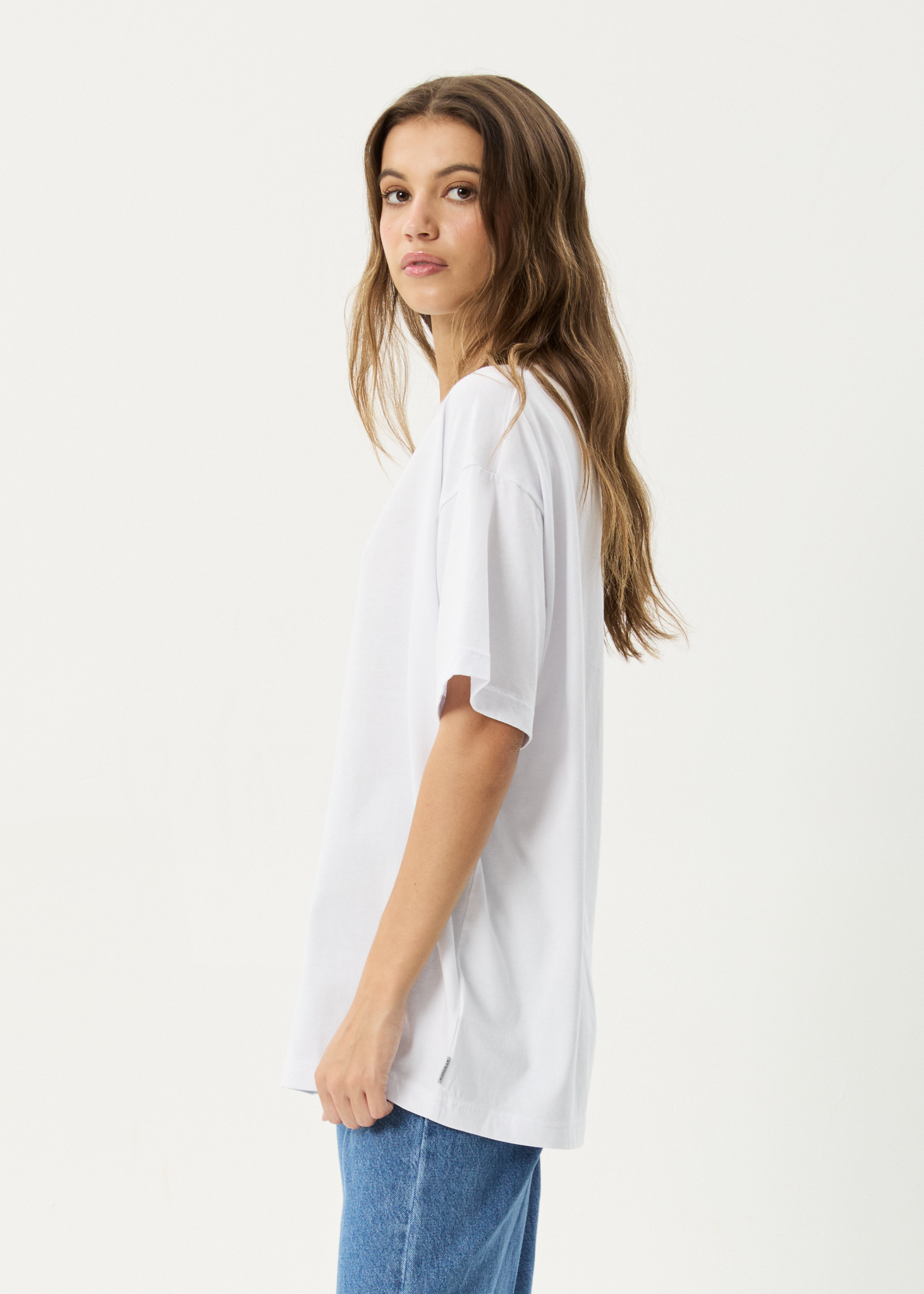 AFENDS Womens Modern Energy - Oversized Tee - White