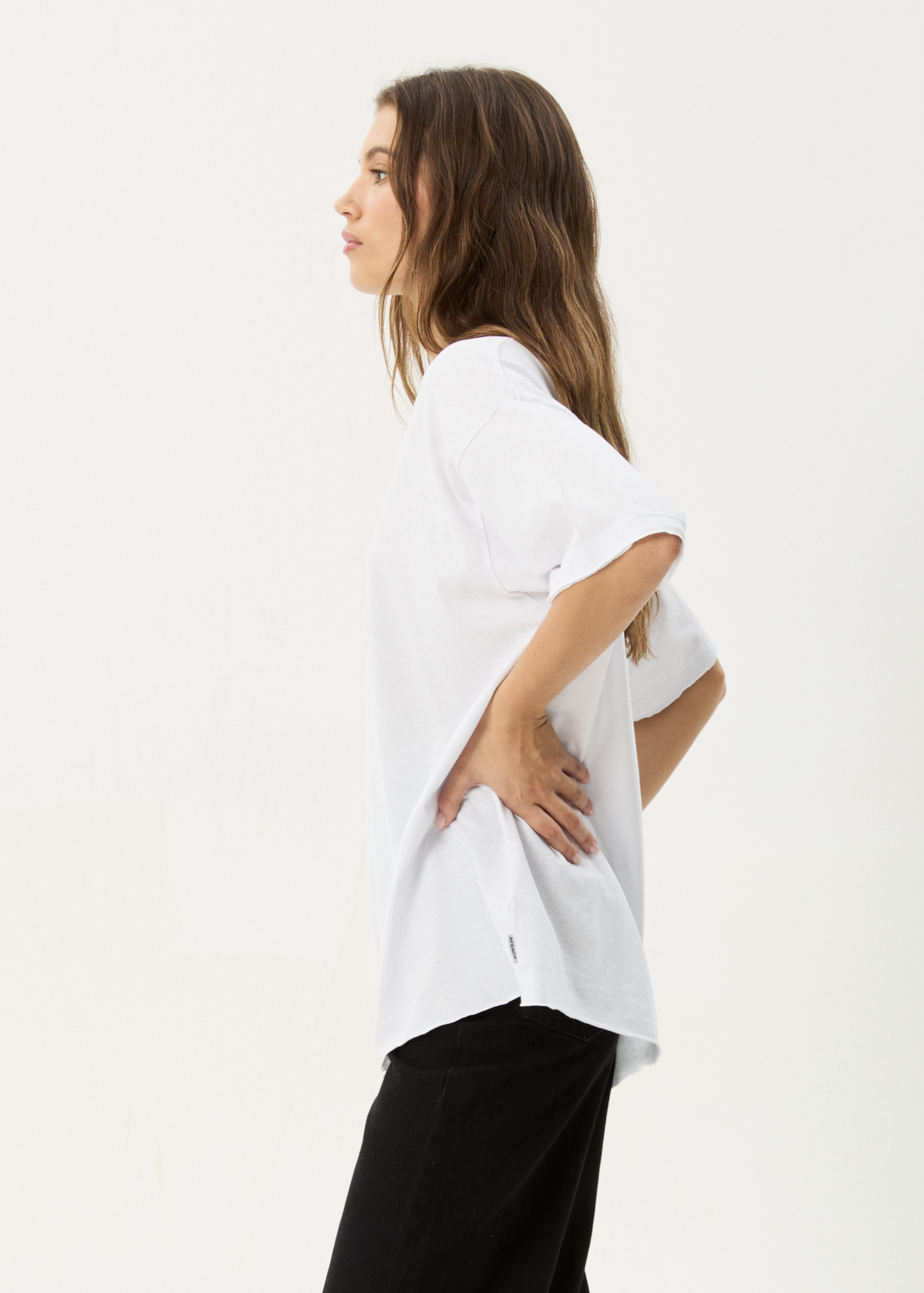 AFENDS Womens Wildflower - Oversized Tee - White