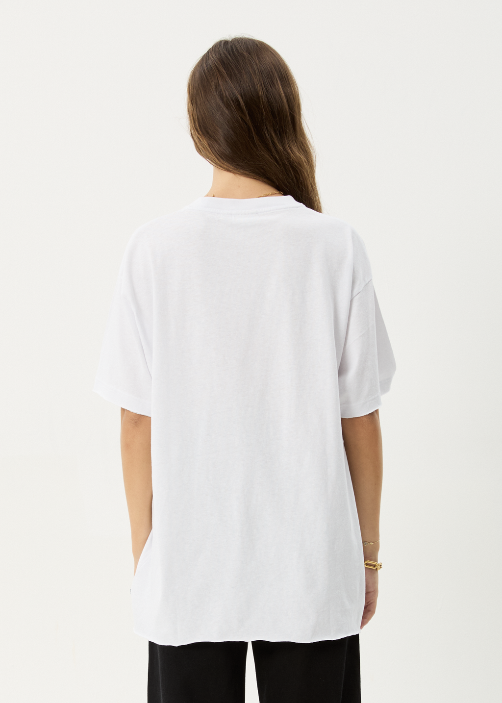 AFENDS Womens Dark Heaven - Oversized Tee - White