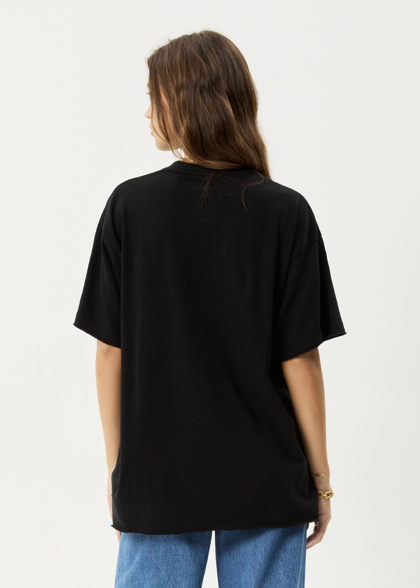 AFENDS Womens Shield Maiden - Oversized Tee - Black