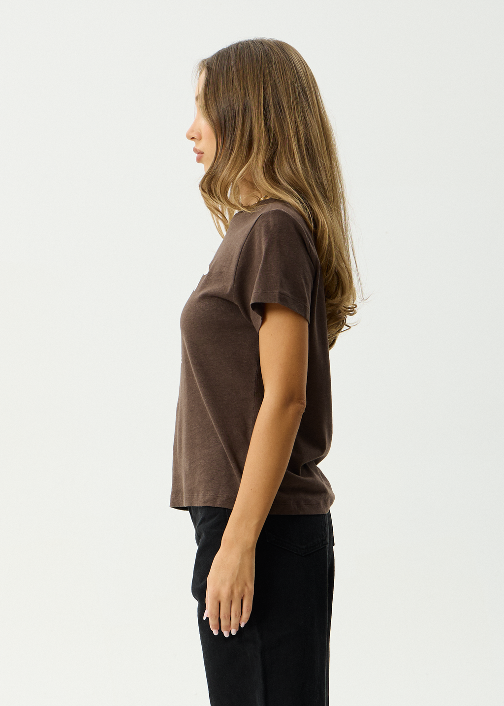 AFENDS Womens Anjuna - Regular Tee - Coffee