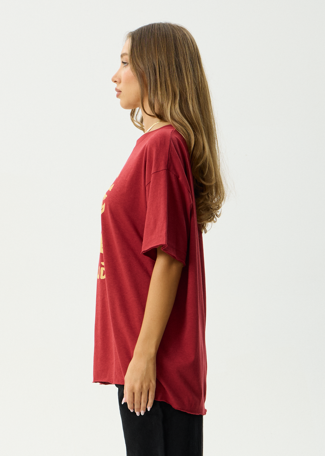 AFENDS Womens Anjuna - Oversized Tee - Ketchup
