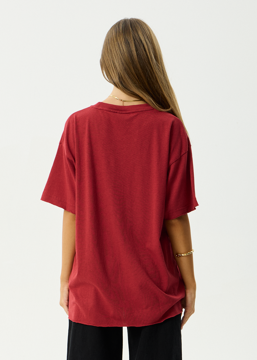 AFENDS Womens Anjuna - Oversized Tee - Ketchup