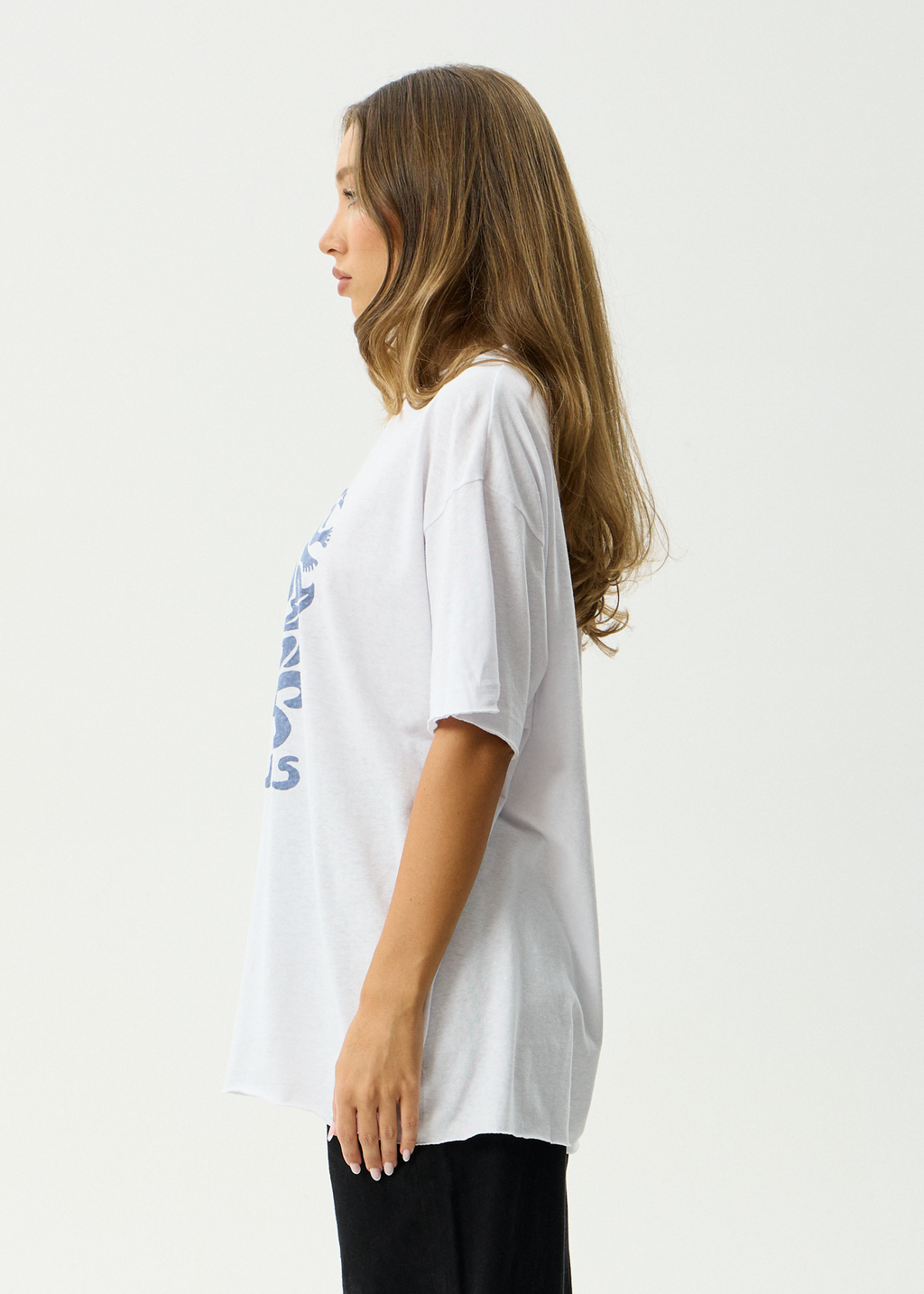 AFENDS Womens Anjuna - Oversized Tee - White