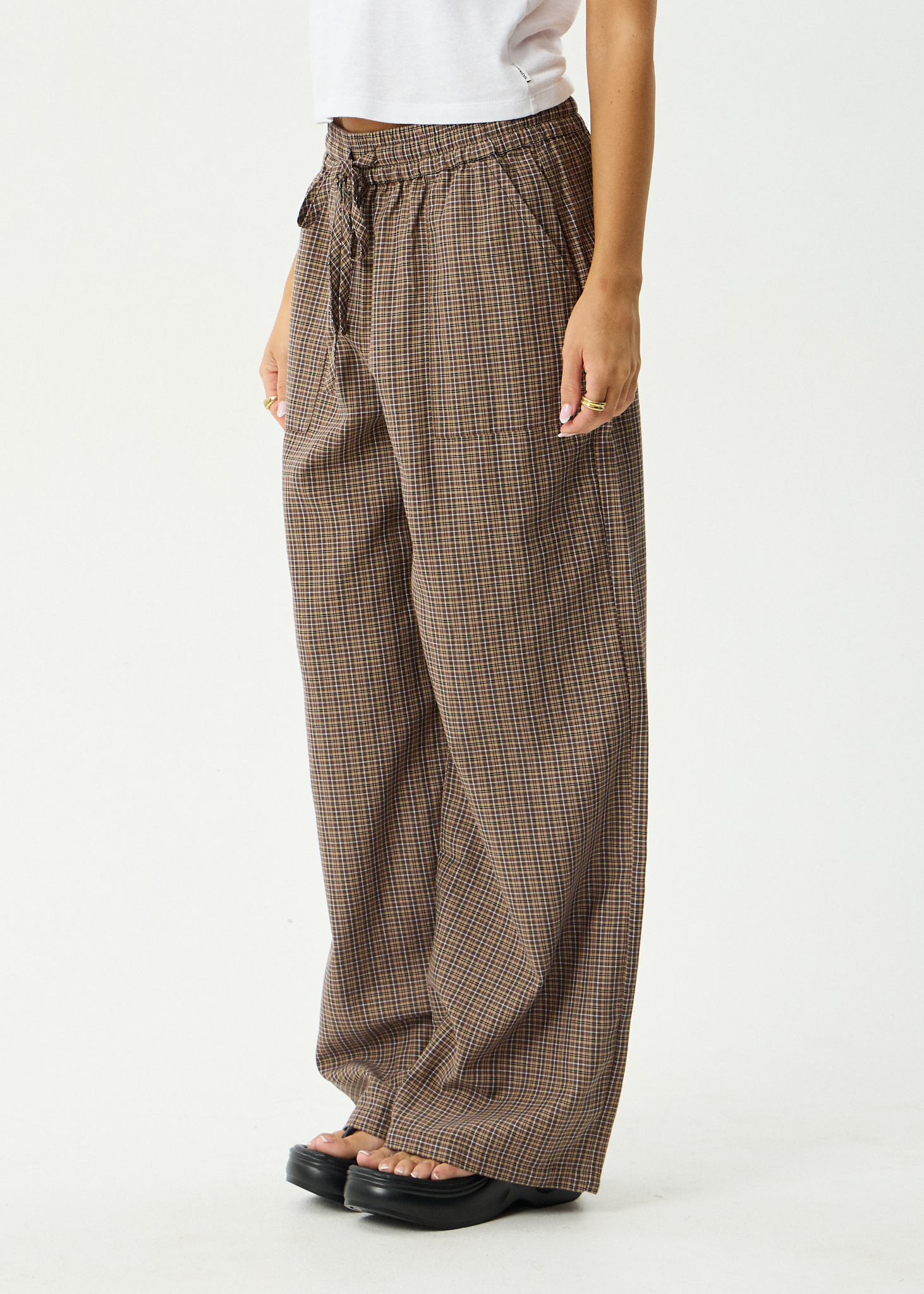 AFENDS Womens Hometown - Pant - Coffee