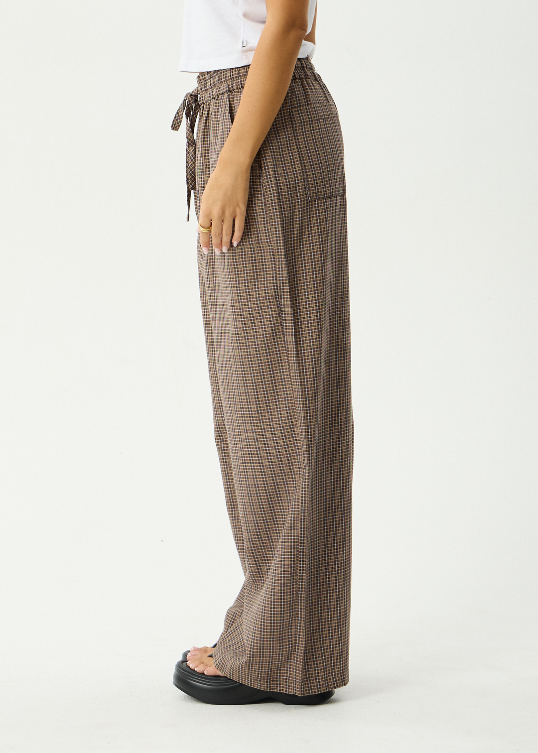 AFENDS Womens Hometown - Pant - Coffee