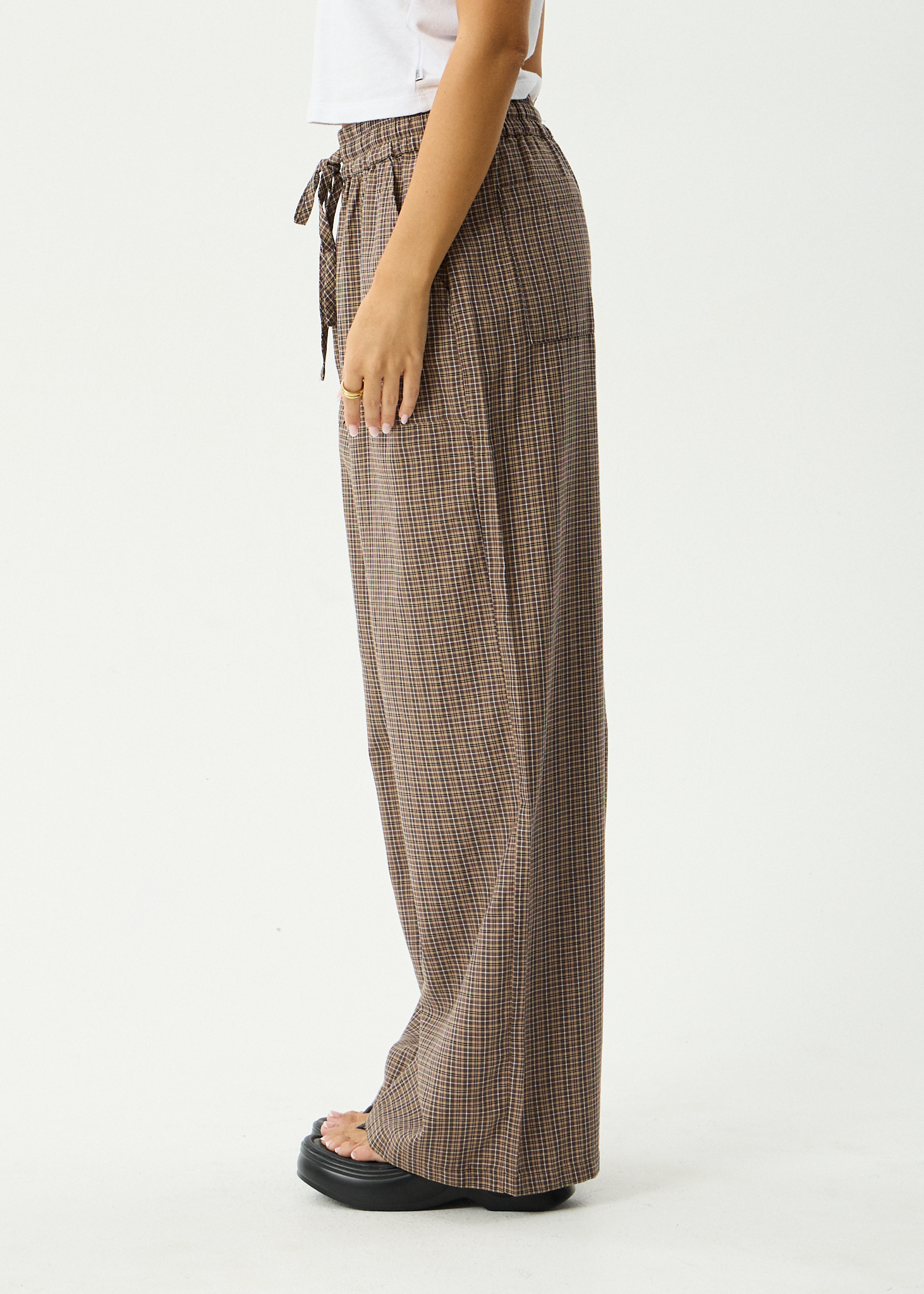 AFENDS Womens Hometown - Pant - Coffee