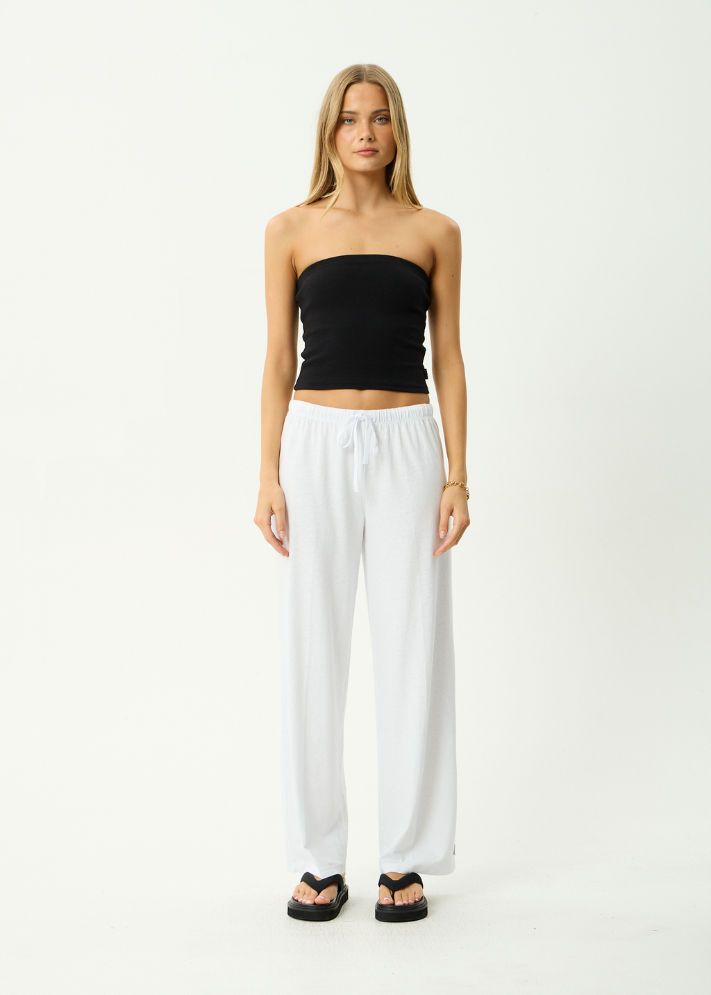 AFENDS Womens Jones - Hemp Pant - White
