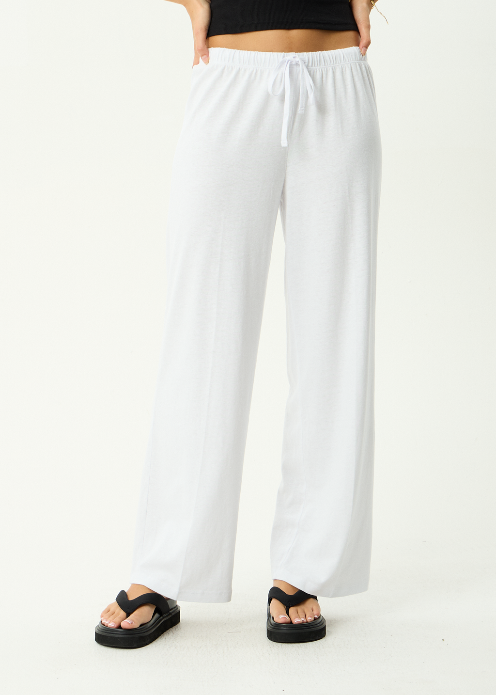 AFENDS Womens Jones - Hemp Pant - White