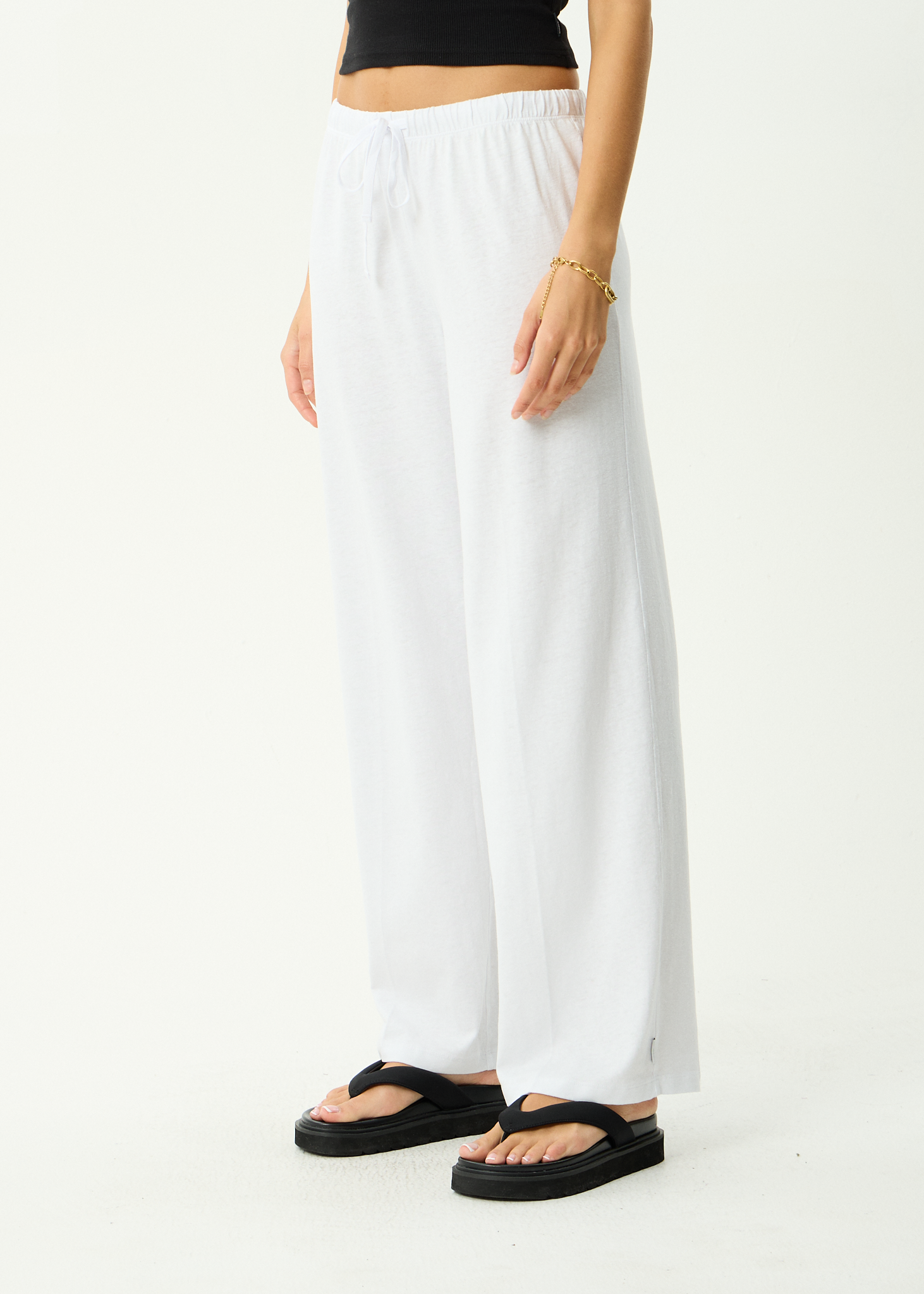 AFENDS Womens Jones - Hemp Pant - White