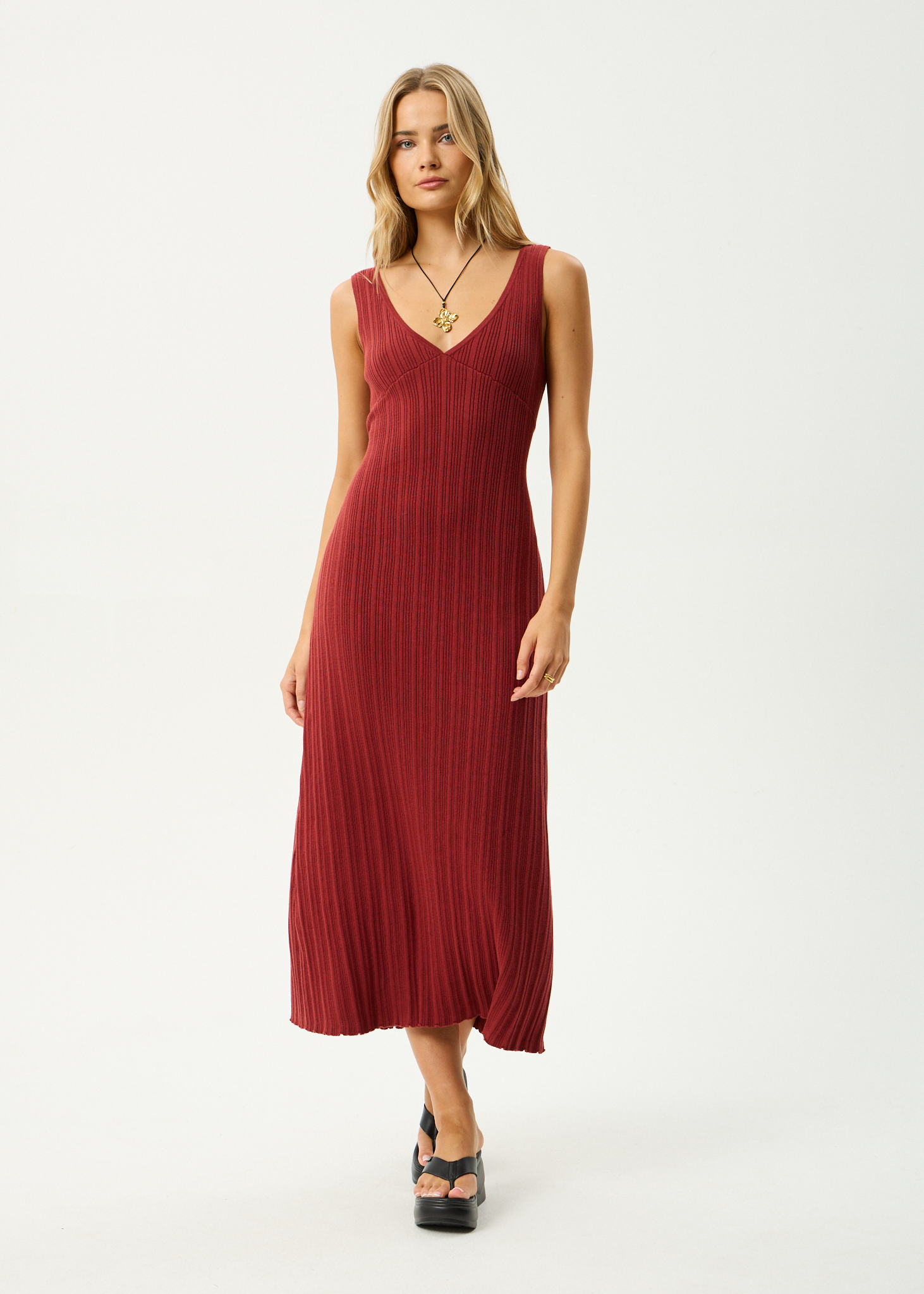 fitted lace wedding dress Burgundy Multiway Knit Midi Dress  STYLED BY ALX COUTURE
