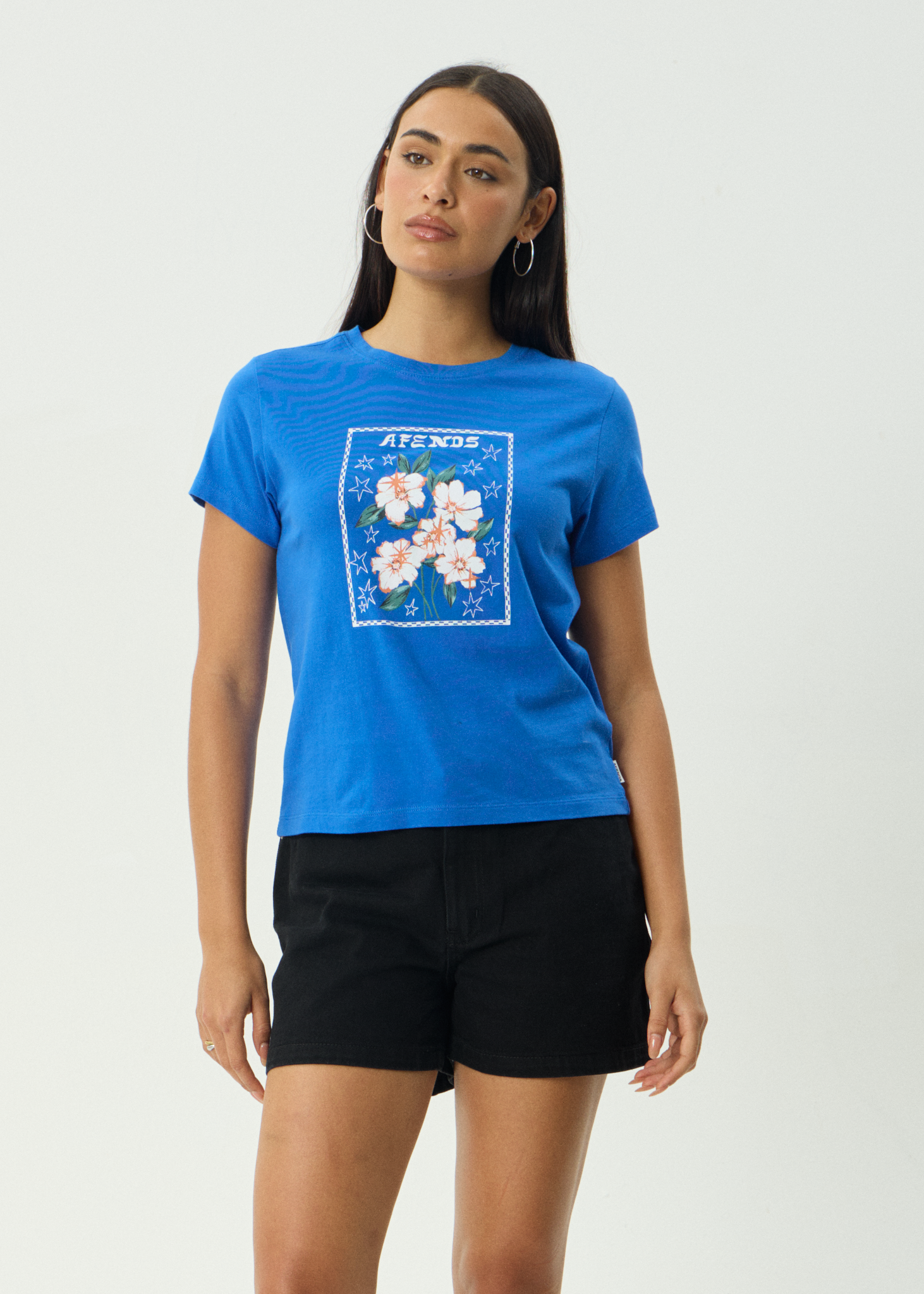 AFENDS Womens Anouk - Regular Tee - Marina